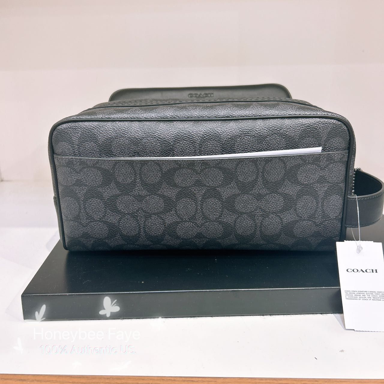 Coach Large Travel Kit In Signature Canvas With Patches CY904 Size ONE SIZE - 4 Thumbnail