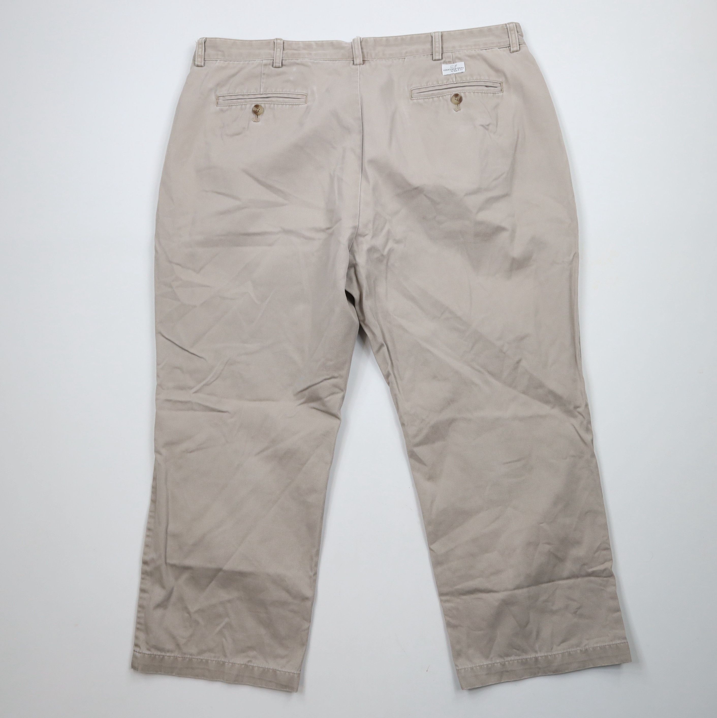 Vineyard Vines × Vintage Vineyard Vines Wide Leg Club Chino Pants Beige Cotton Size US 40 / EU 56 - 8 Thumbnail