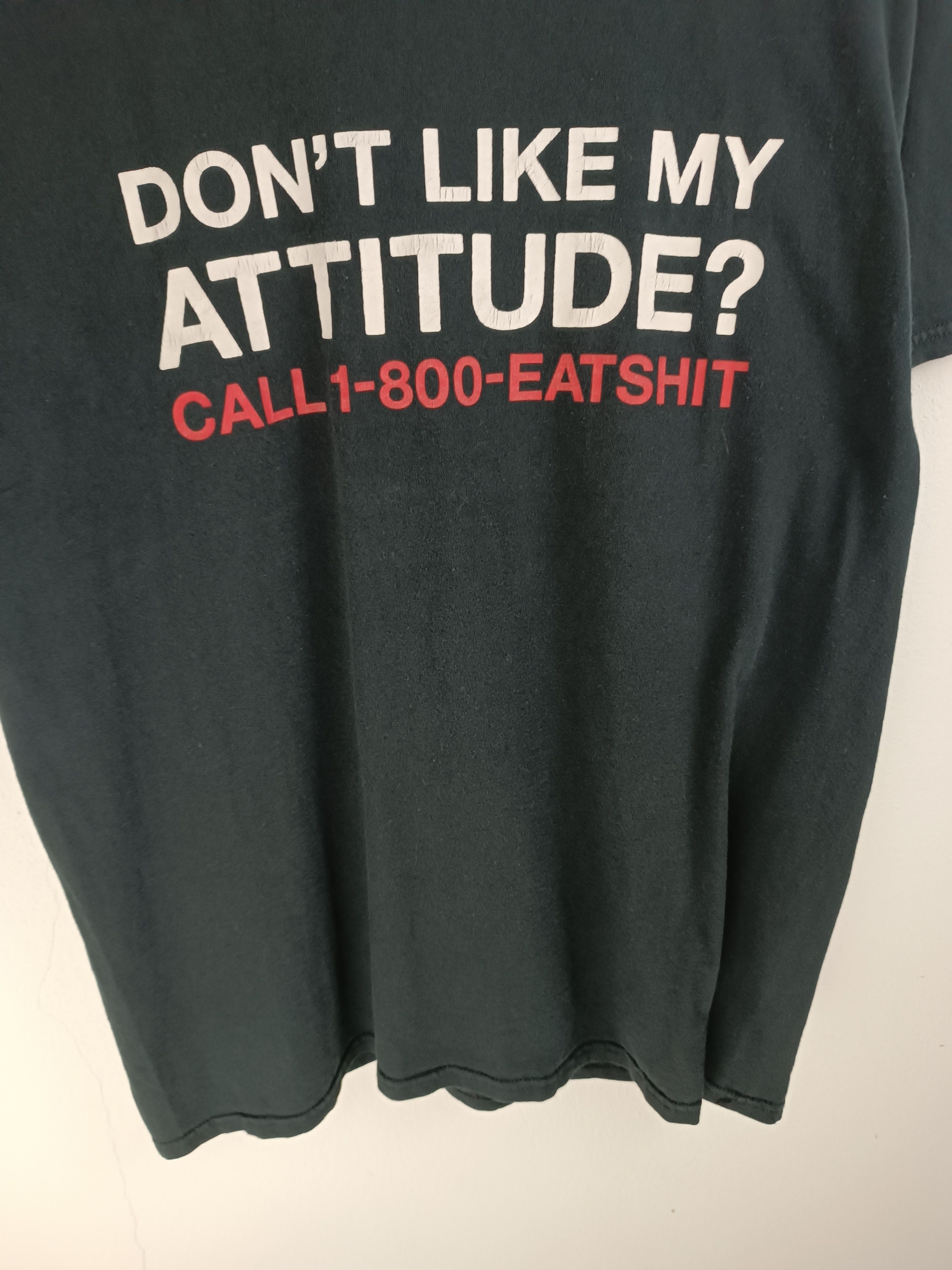 Vintage VINTAGE CALL 1-800-EATSHIT HUMOR ADULT FUNNY TEE Size US L / EU 52-54 / 3 - 5 Thumbnail