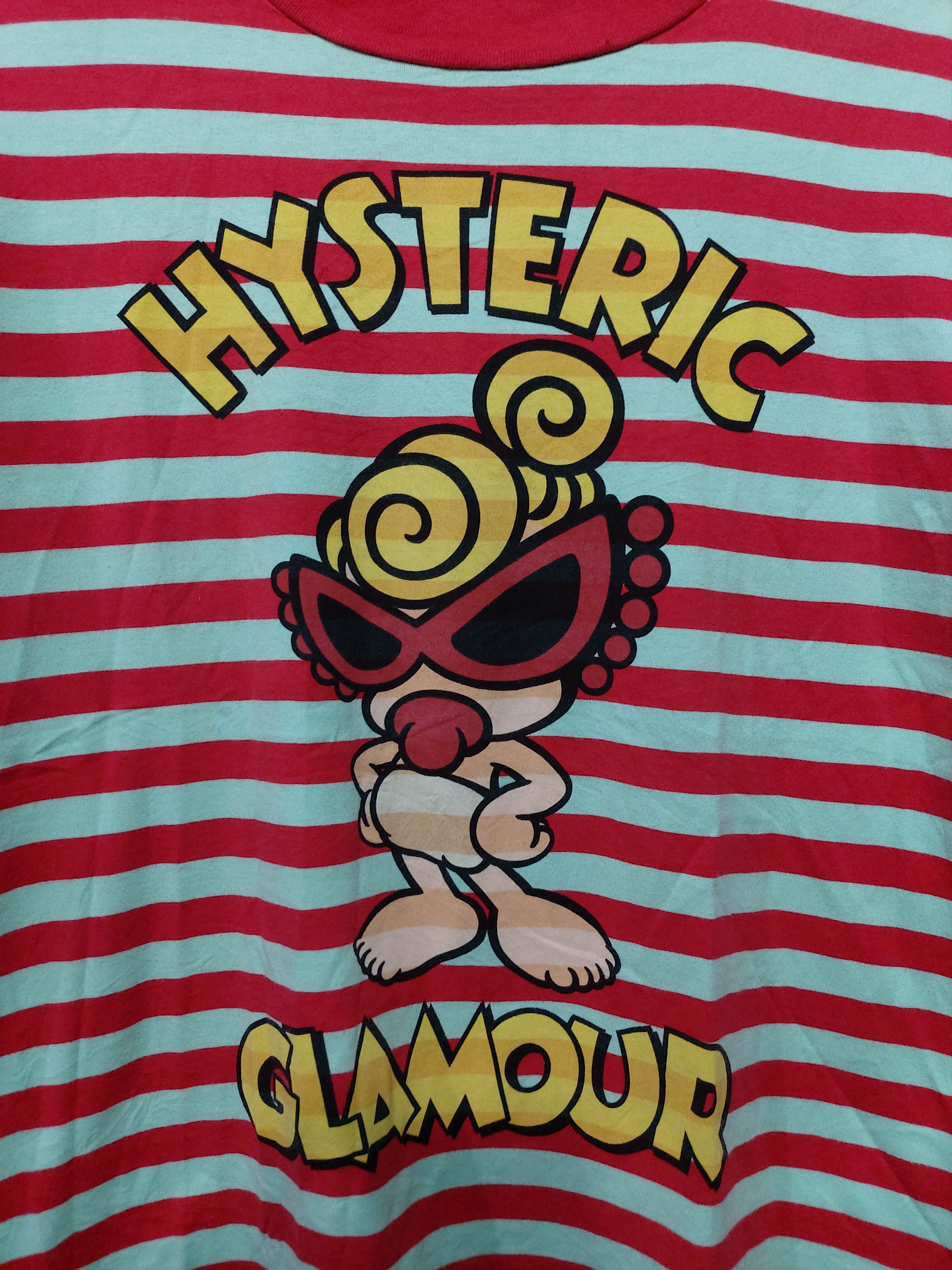 Hysteric Glamour HYSTERIC GLAMOUR STRIPE BABY LOGO LONGSLEVEE T-SHIRT Size US L / EU 52-54 / 3 - 2 Thumbnail