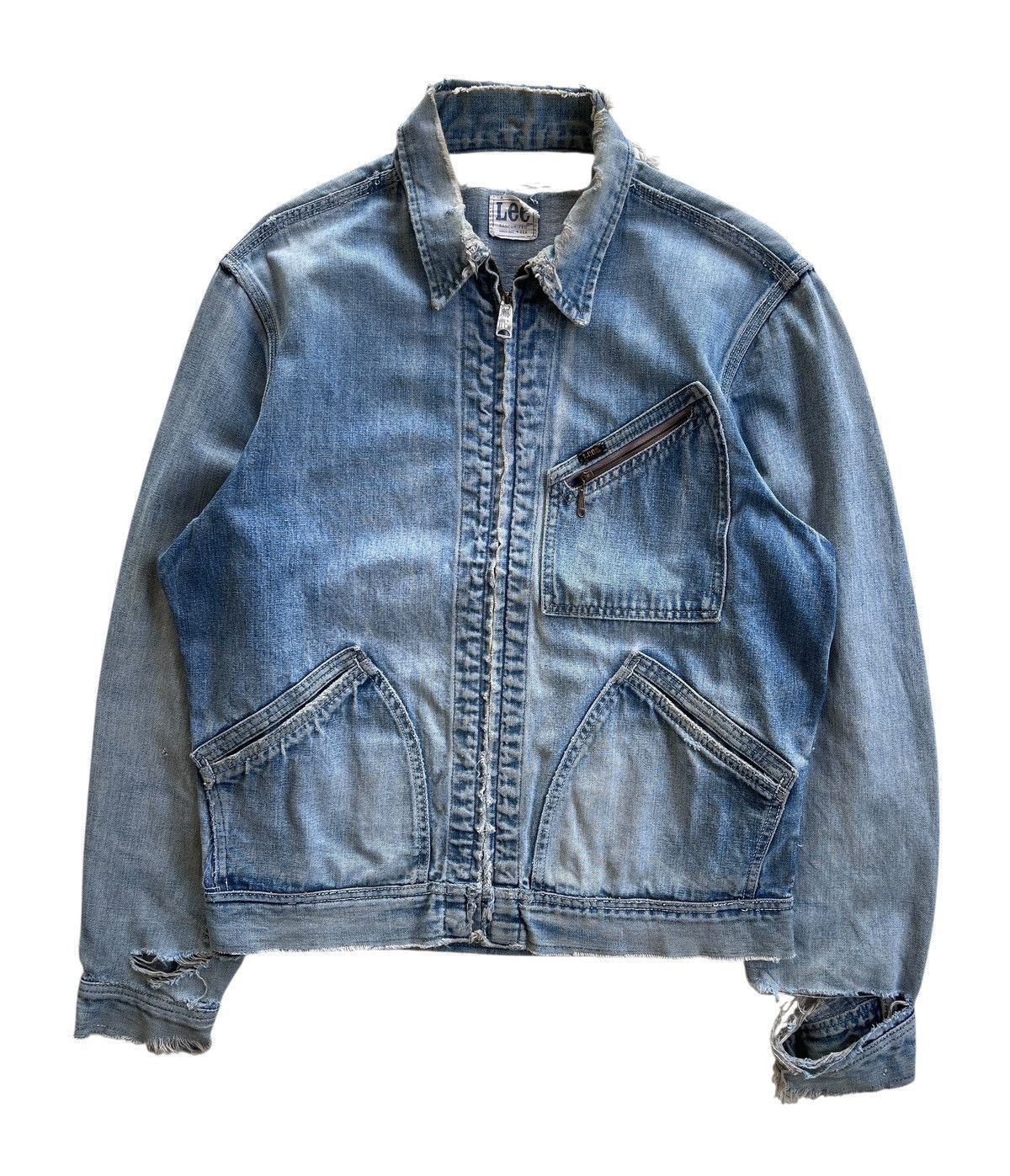 Destroyed❗️70s Lee Jelt 91 B Distressed Jacket