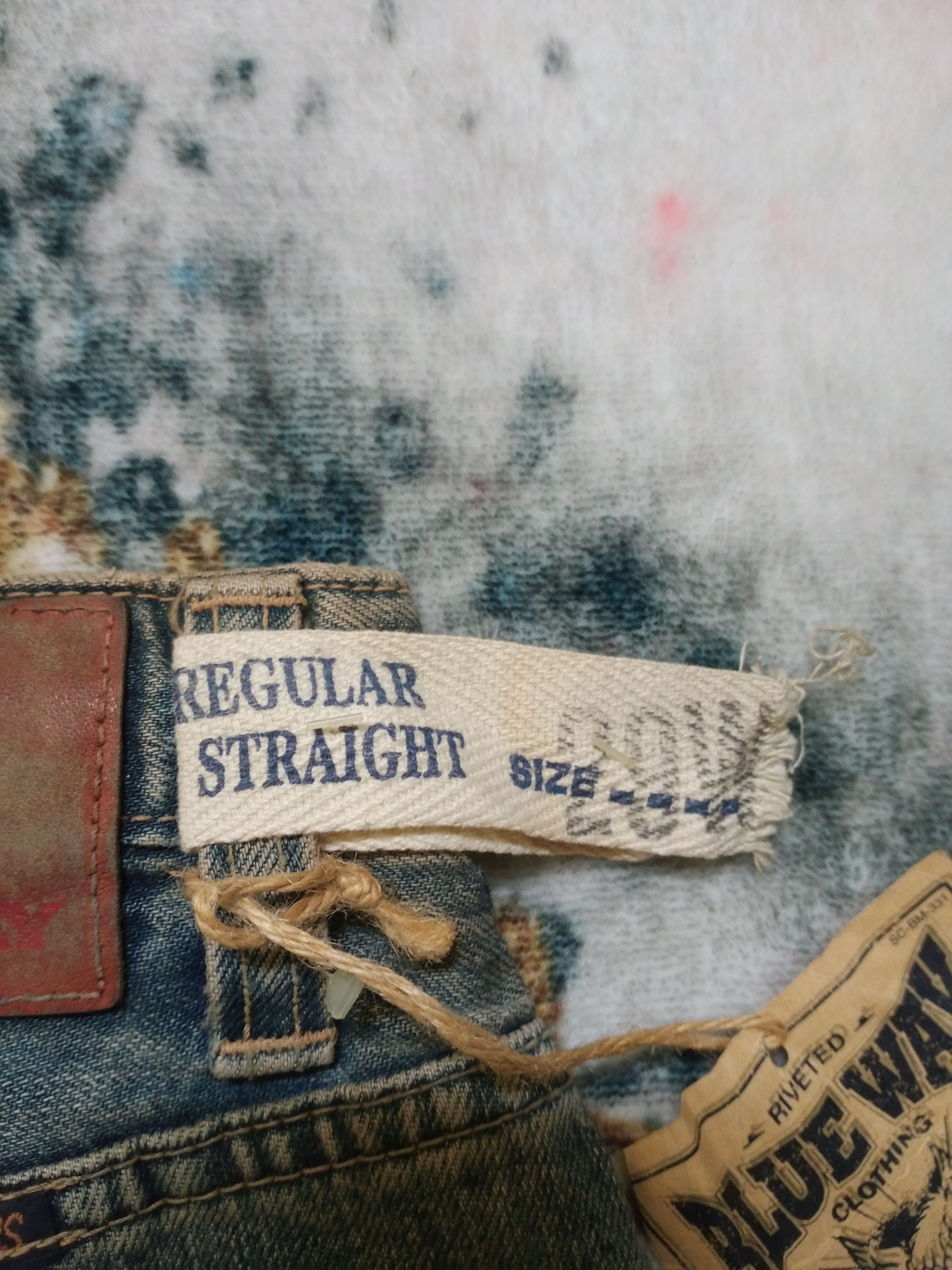 If Six Was Nine × Japanese Brand Vintage Blue Way Japan Distressed Denim Pants Size US 29 - 22 Thumbnail