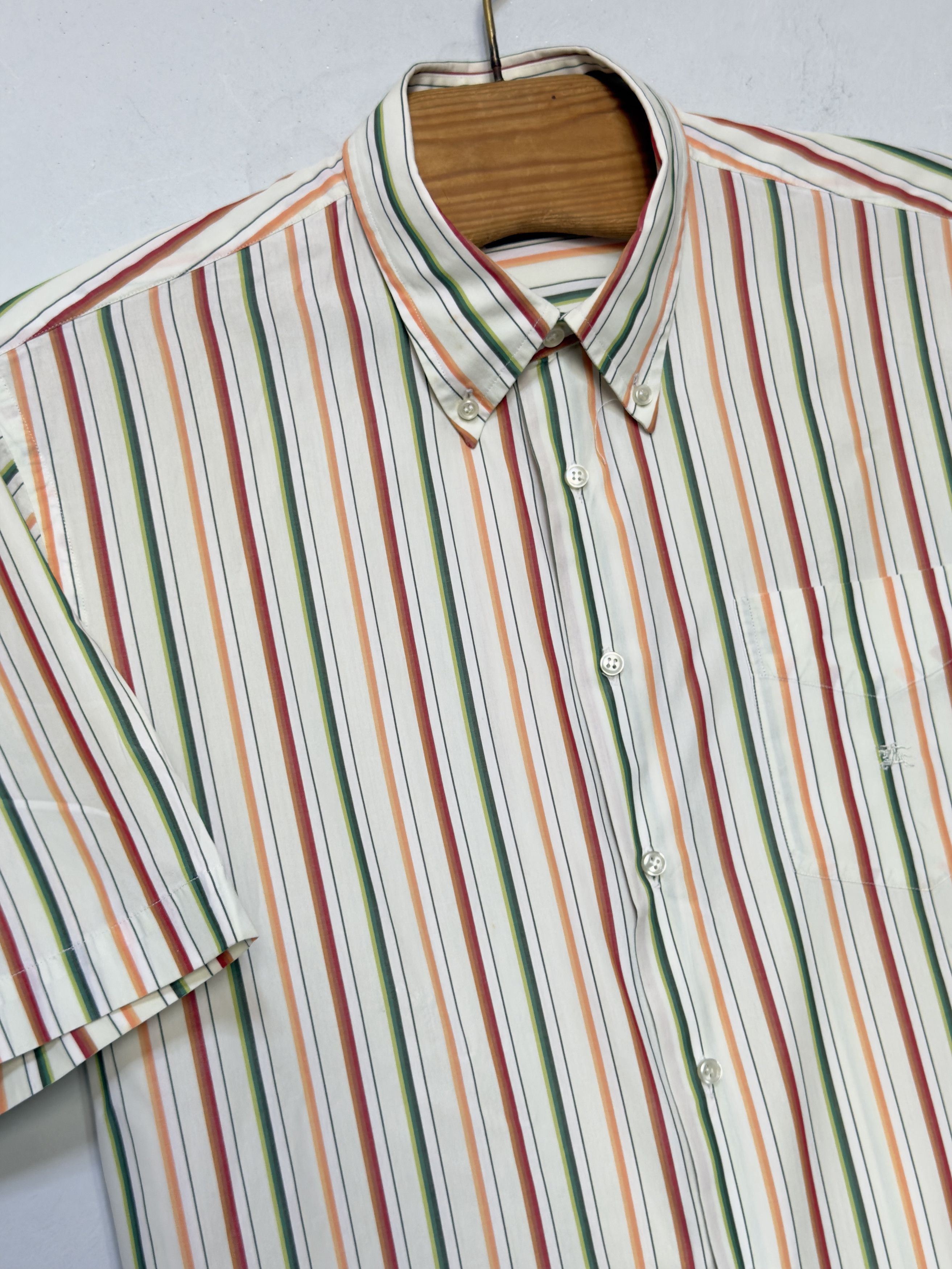 Burberry 🔥 Burberry striped shirt cotton xl Size US XL / EU 56 / 4 - 2 Thumbnail