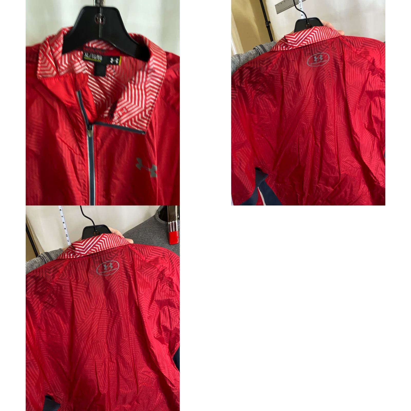 Under Armour Under Armour Light weight Run Nylon Zip SWEATER XL Extra Large Mens Size US XL / EU 56 / 4 - 8 Thumbnail