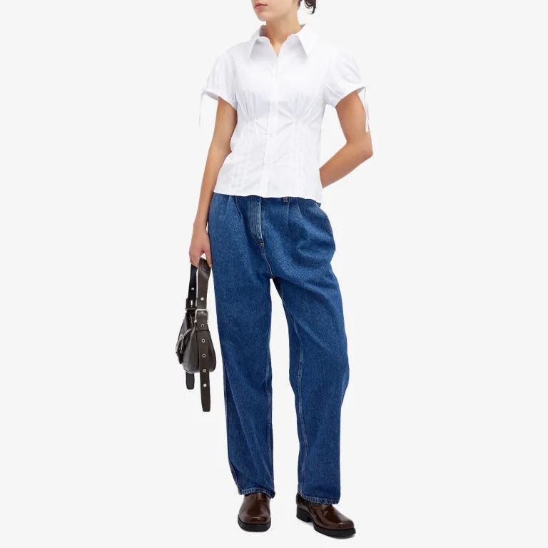 Saks Potts o1s22i1n0924 Organic Cotton Jeans in Blue Size 28" / US 6 / IT 42 - 4 Thumbnail