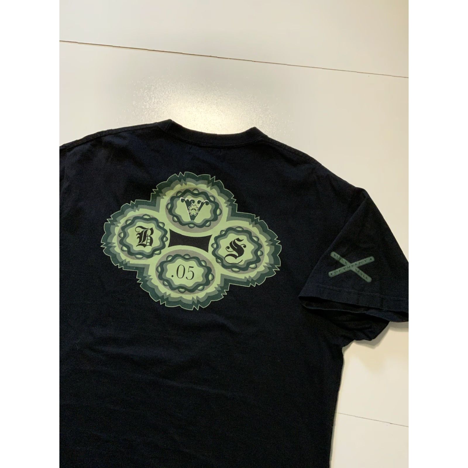 Black Scale VINTAGE Black Scale Blvck Scvle Of Vmericv V Black/Green Graphic S/S Crewneck T-Shirt XL Size US XL / EU 56 / 4 - 5 Thumbnail