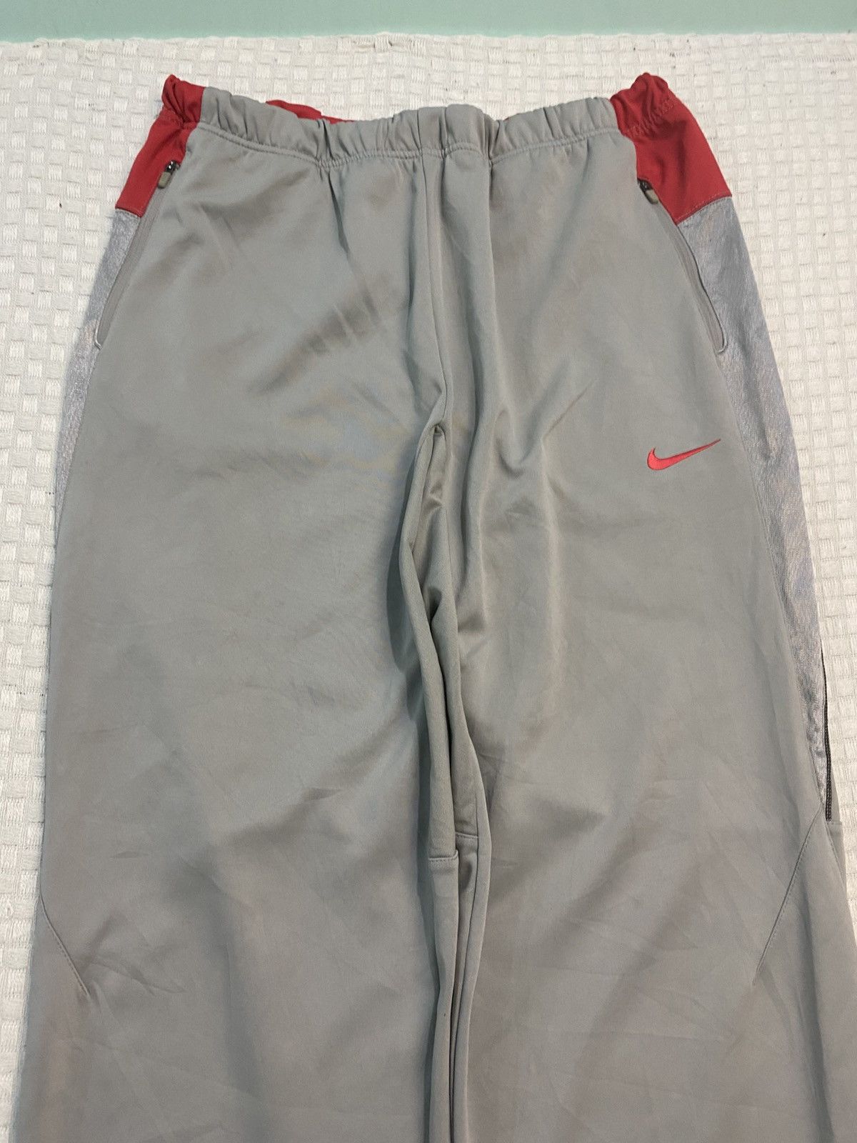 Carhartt Wip × Nike 💥 VINTAGE NIKE SUPER BAGGY 90S WIDE LEG TRACK PANTS Y2K Size US 30 / EU 46 - 4 Thumbnail