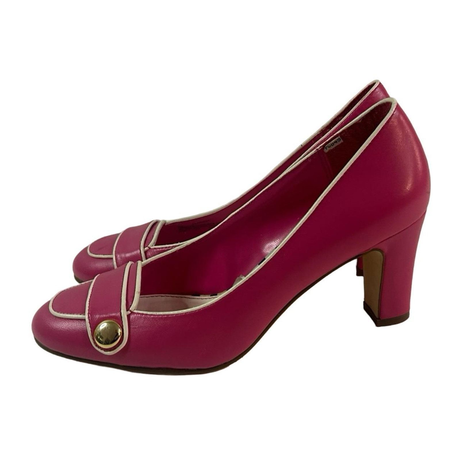 Merona Y2k loafer heels office siren sz 6.5 pink by merona Size US 6.5 / IT 36.5 - 3 Thumbnail