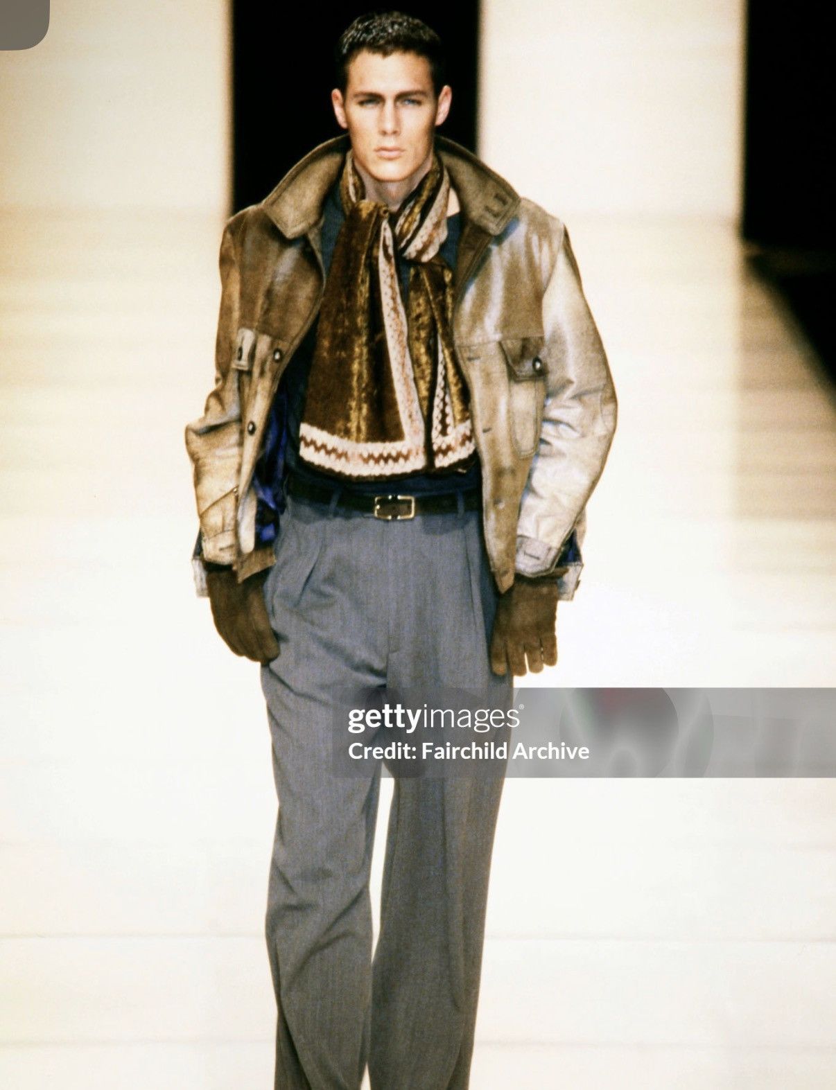 Giorgio Armani Calf Hair Leather Jacket FW1998 Size US M / EU 48-50 / 2 - 6 Thumbnail