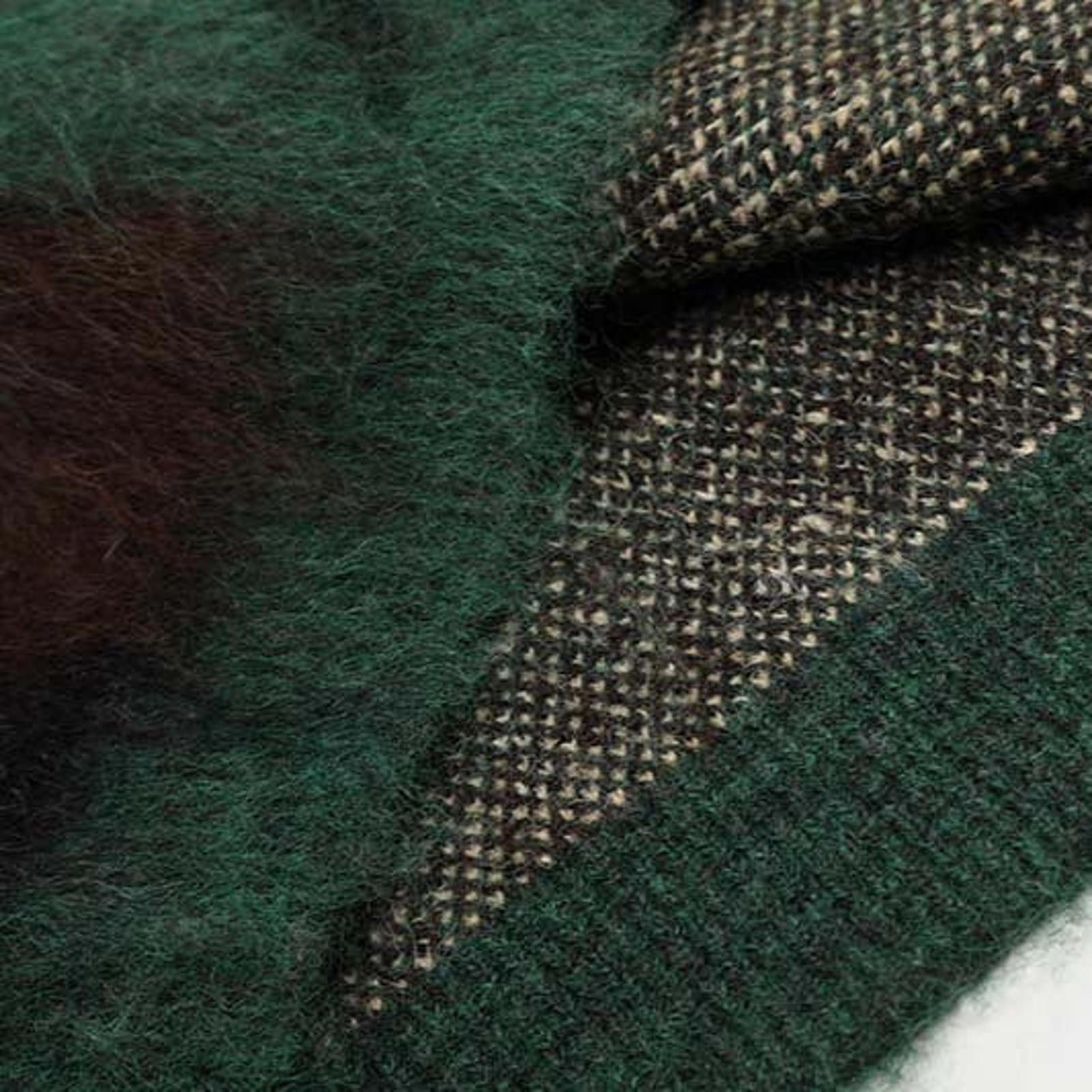 Other Green Brown Fuzzy Camouflage Crewneck Sweater Size US L / EU 52-54 / 3 - 3 Thumbnail