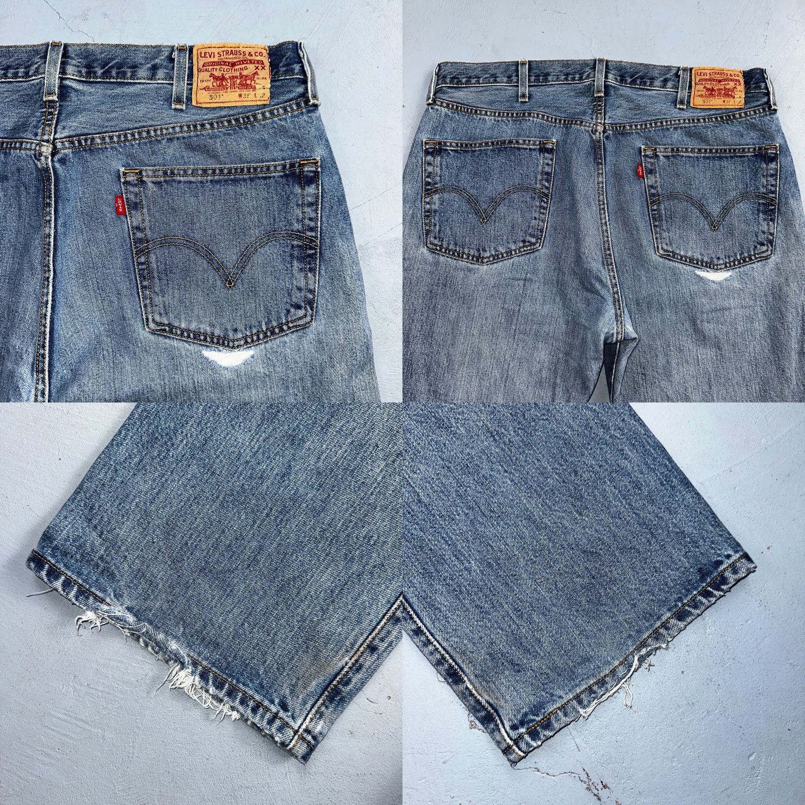 Levi's Levi's 501 Jeans Vintage 90s Straight Blue Denim Regular Mens 42 Light Wash 30 Inseam 38x32 ACT 38x32 Maison? (Wait) Size US 42 / EU 58 - 10 Thumbnail