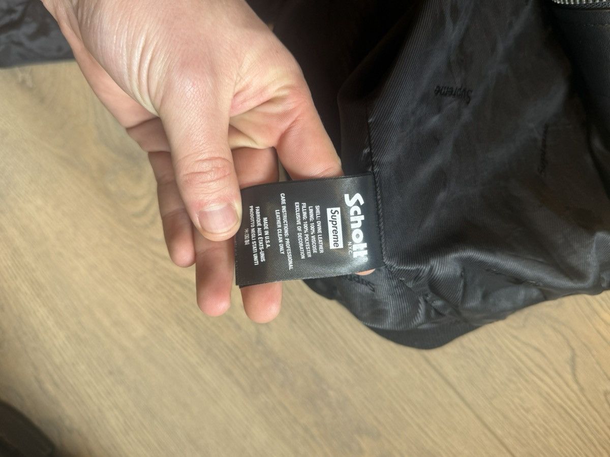 Schott × Supreme Supreme Schott Hooded Leather Bomber Jacket Large Size US L / EU 52-54 / 3 - 8 Thumbnail