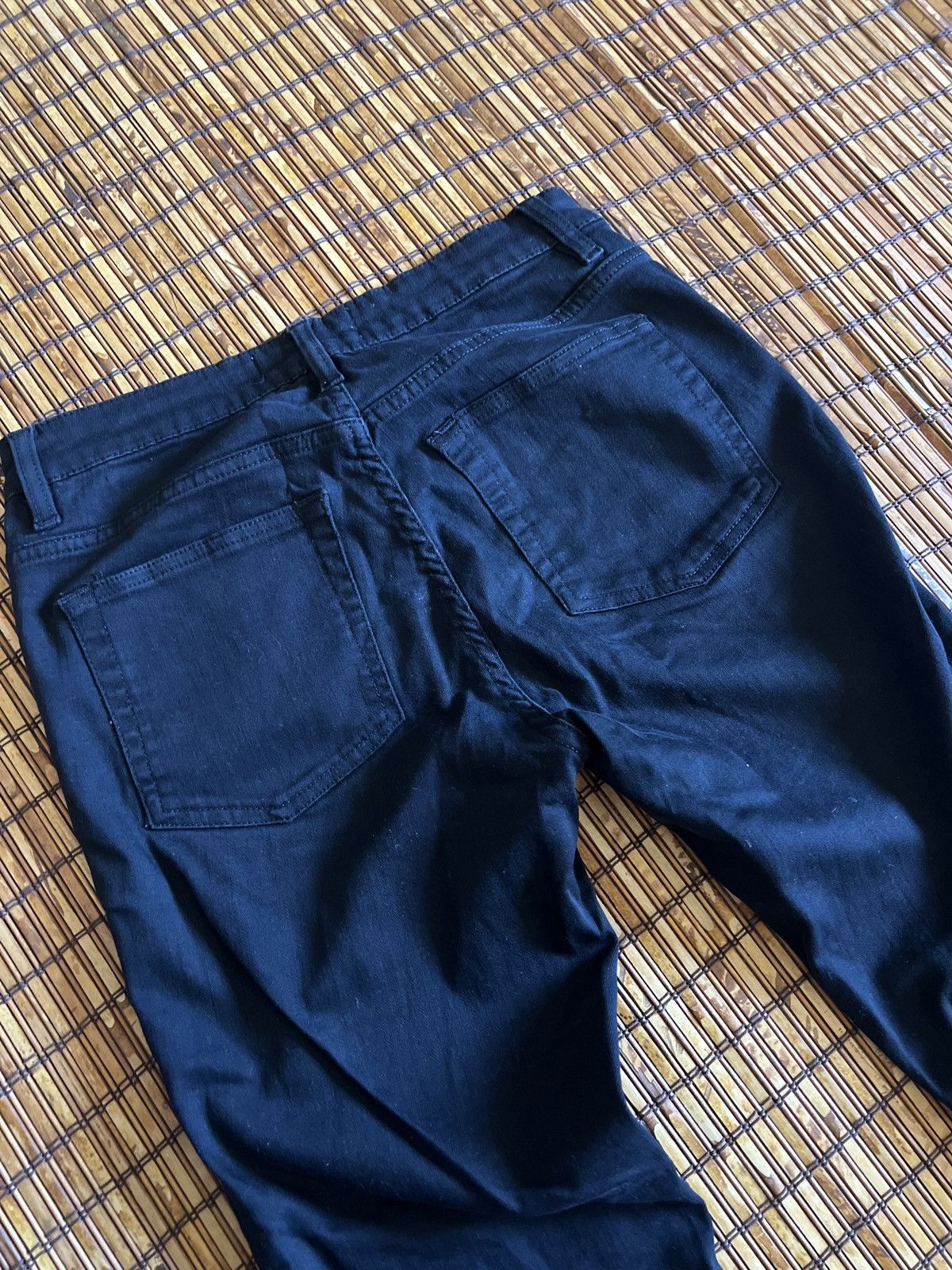 Acne Studios Acne Studios Black Cropped Skinny Distressed Denim jeans Size 28" / US 6 / IT 42 - 4 Thumbnail