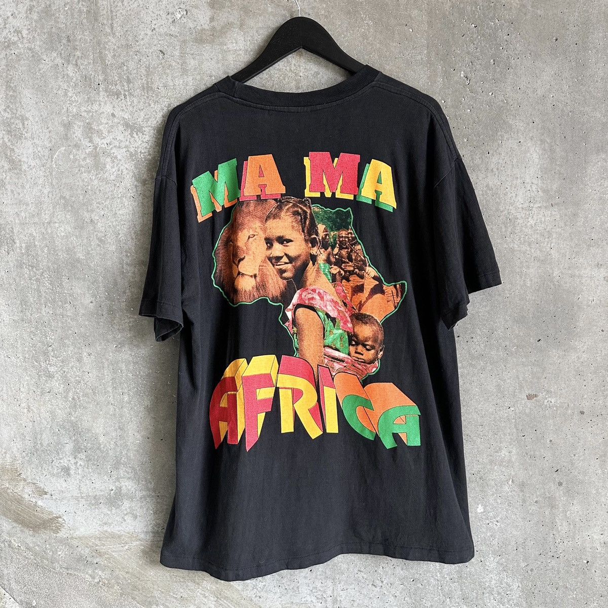 Rap Tees × Vintage 90’s Garnett Silk Ma Ma Africa T-Shirt Size US XL / EU 56 / 4 - 4 Thumbnail