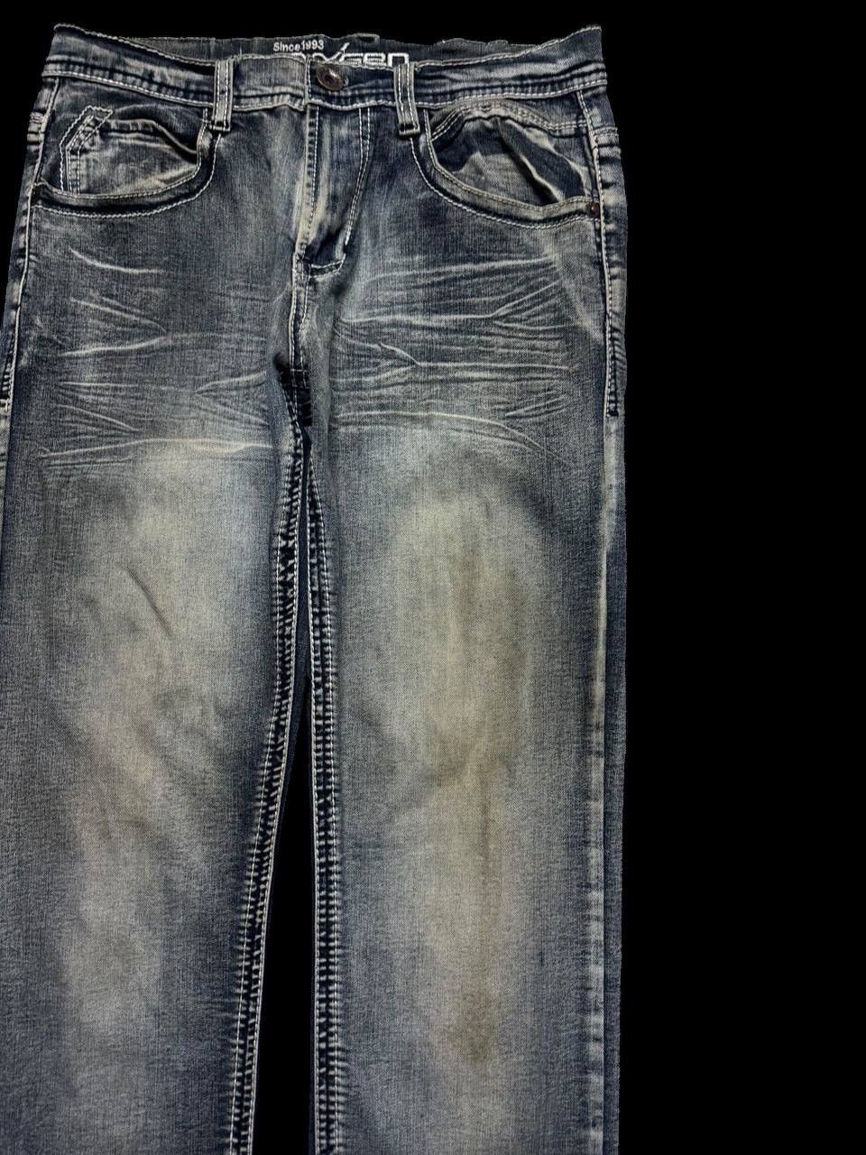 Other Sick 90s Style Oxygen Rusty Mudwash Acid Style Clawmark Jean Size US 31 - 4 Thumbnail