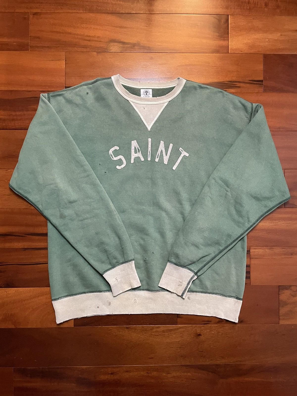 image of Saint Michael Relic Sweatshirt in Green, Men's (Size XL)