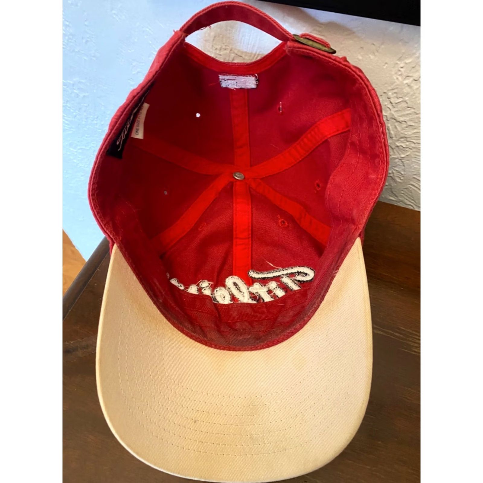 Titleist Titleist USA Red Strapback Hat Golf Hat Unisex Adults Adjustable Cotton Cap Mens USA Flag Patch Size ONE SIZE - 2 Thumbnail