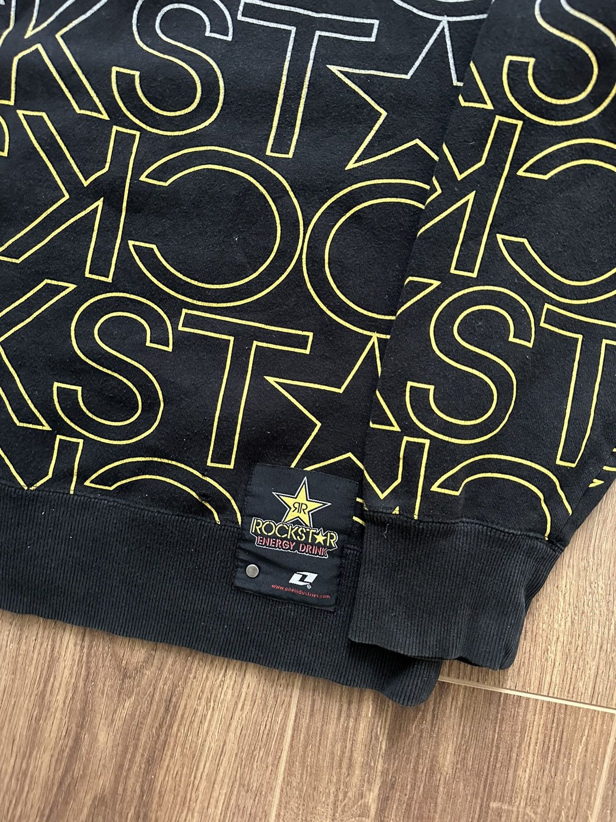 Rockstar Games × Vintage Rockstar Vintage Monogram Logo Full Zip Cotton Hoodie Size US L / EU 52-54 / 3 - 10 Thumbnail