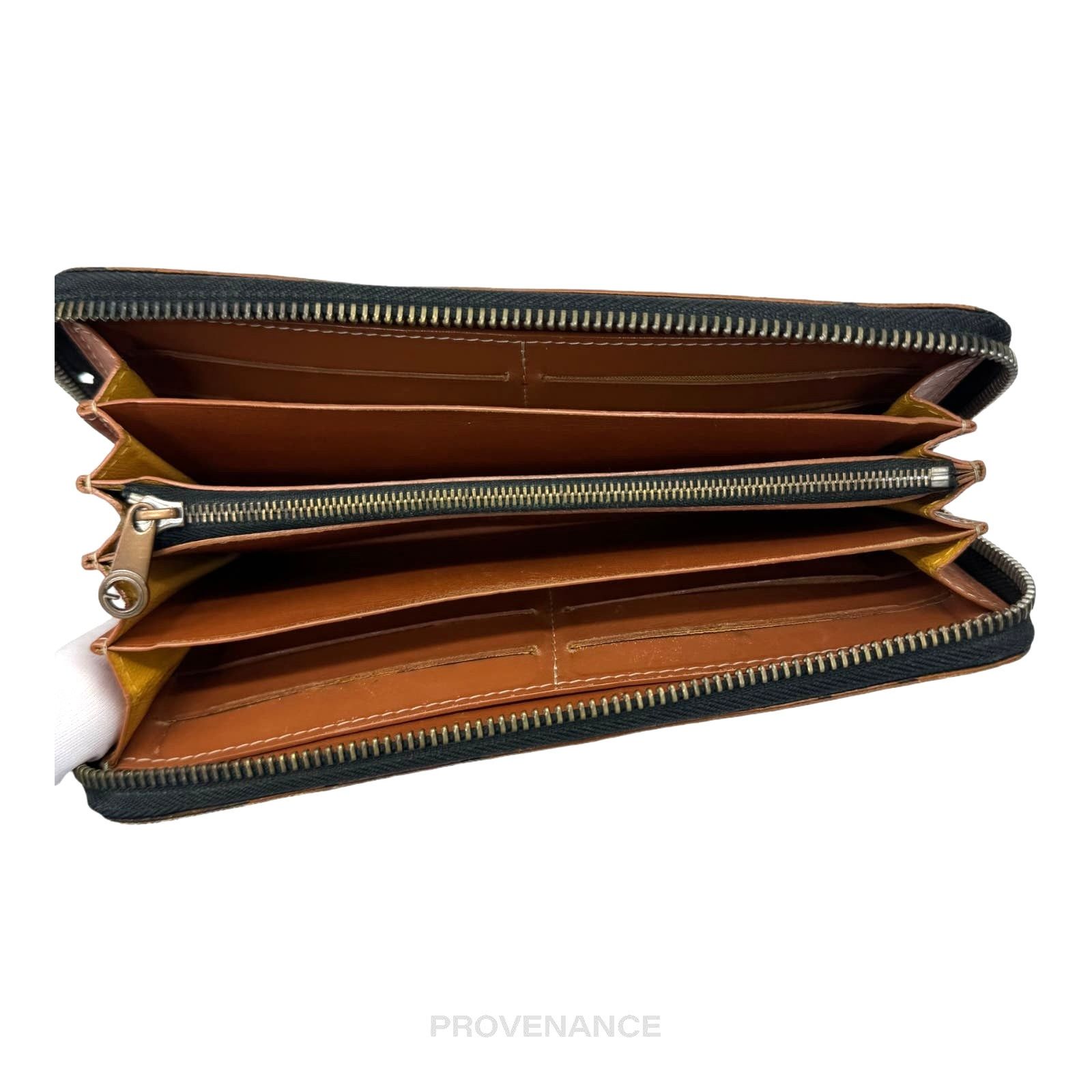 Goyard 🔴 Goyard Matignon Long Zipped Wallet - Black/Tan Size ONE SIZE - 7 Thumbnail