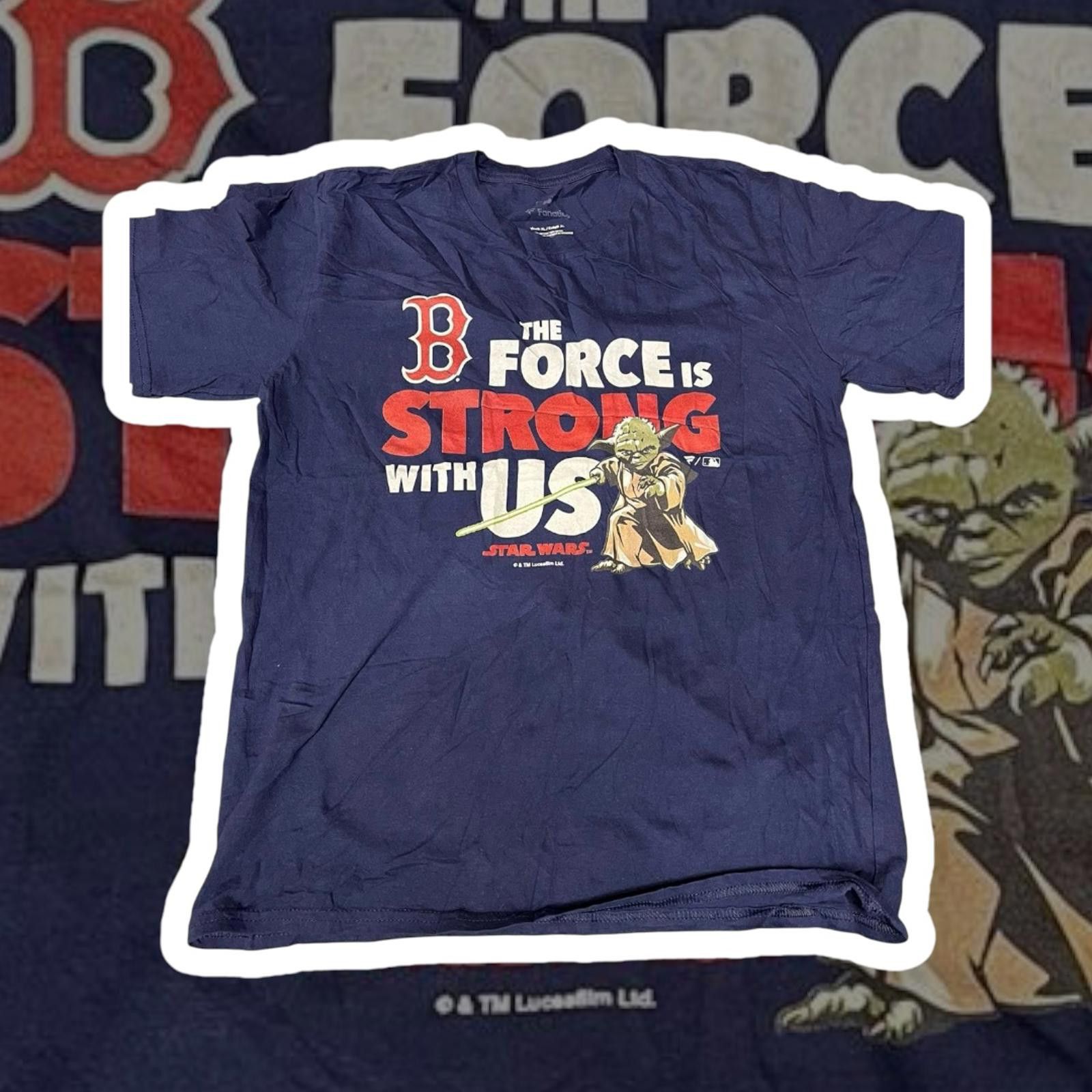 Designer Star Wars Boston Red Sox Graphic T-Shirt - Youth XL Size US XL / EU 56 / 4 - 1 Thumbnail