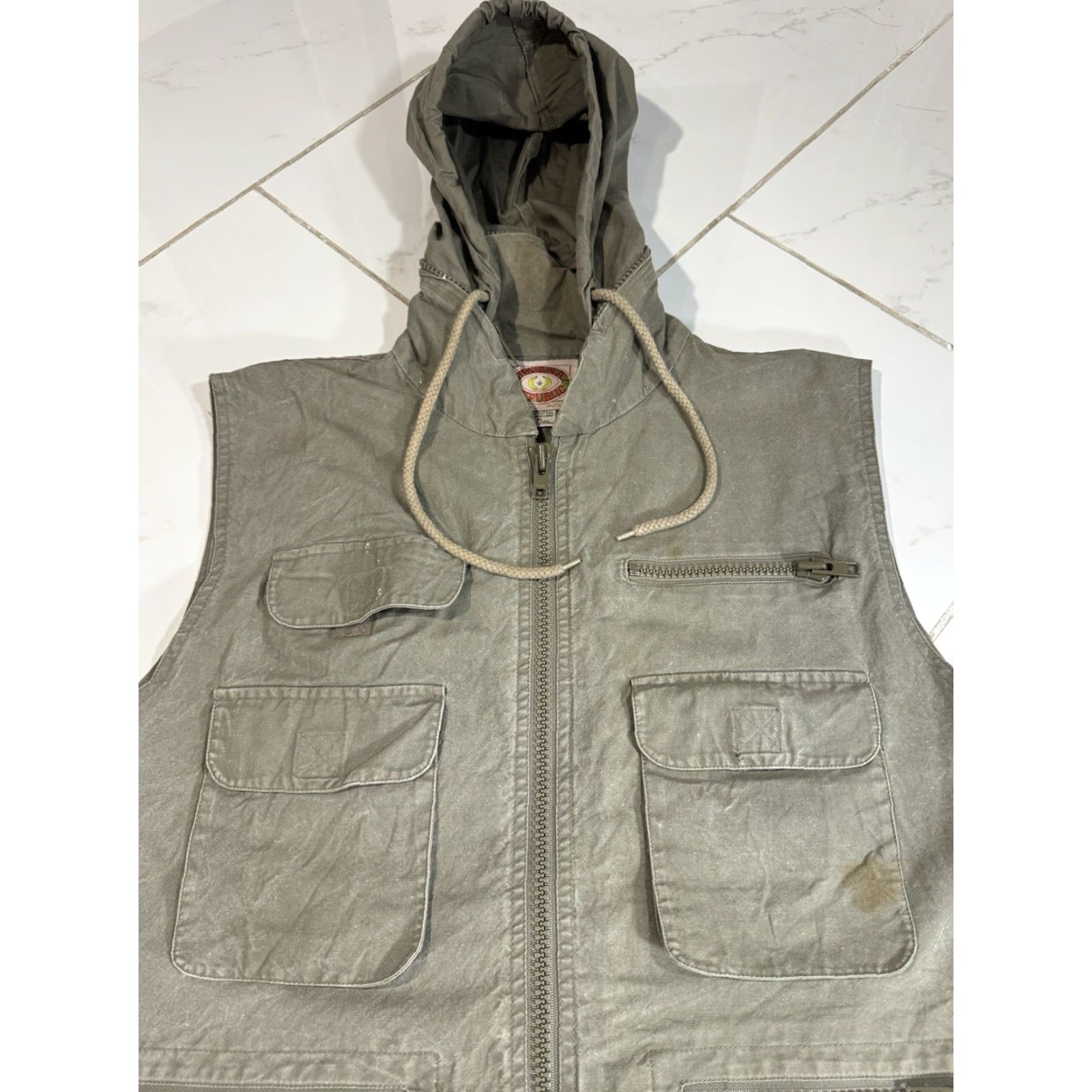 Banana Republic VINTAGE Banana Republic Utility Vest Hooded 90s Green M Mens Size US M / EU 48-50 / 2 - 3 Thumbnail