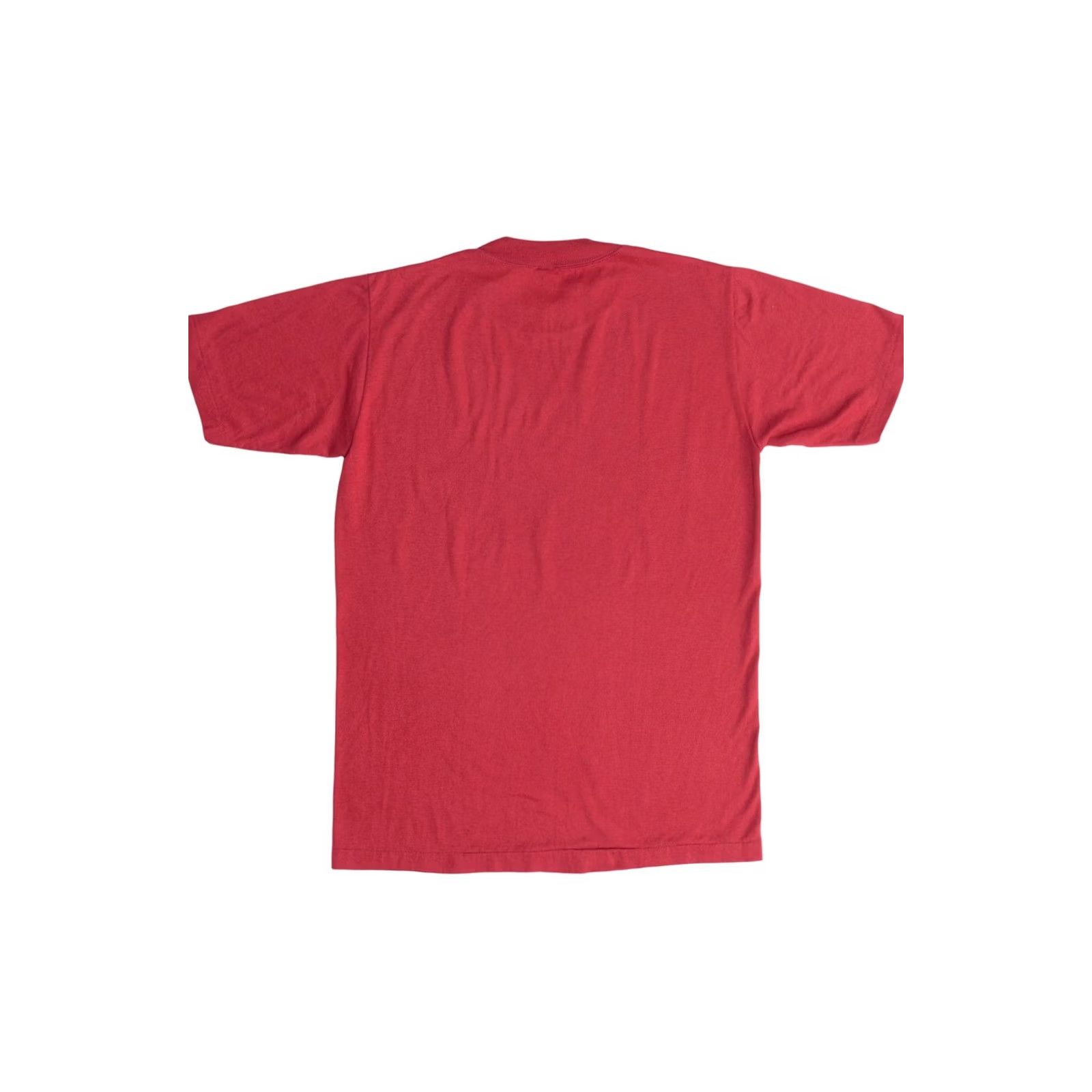Velva Sheen VINTAGE Velva Sheen Camp Shin-Go-Beek T-Shirt Rainbow Stripe Single Stitch Red Unisex Adults Medium 1980s Mens Womens Boys Girls Size US M / EU 48-50 / 2 - 4 Thumbnail
