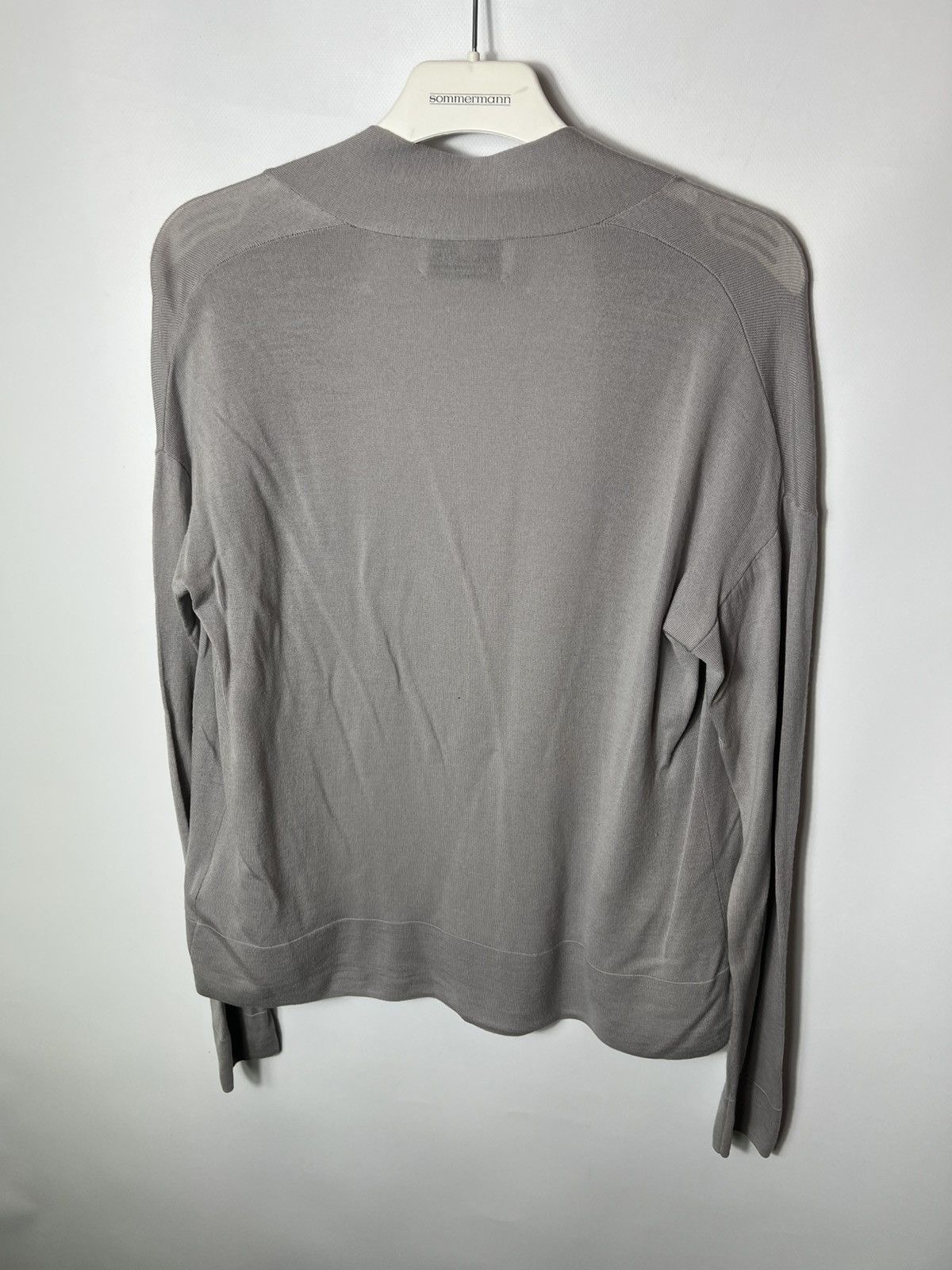 Allude Vintage luxury designer Allude Gray Wool Cardigan Size M Size M / US 6-8 / IT 42-44 - 7 Thumbnail
