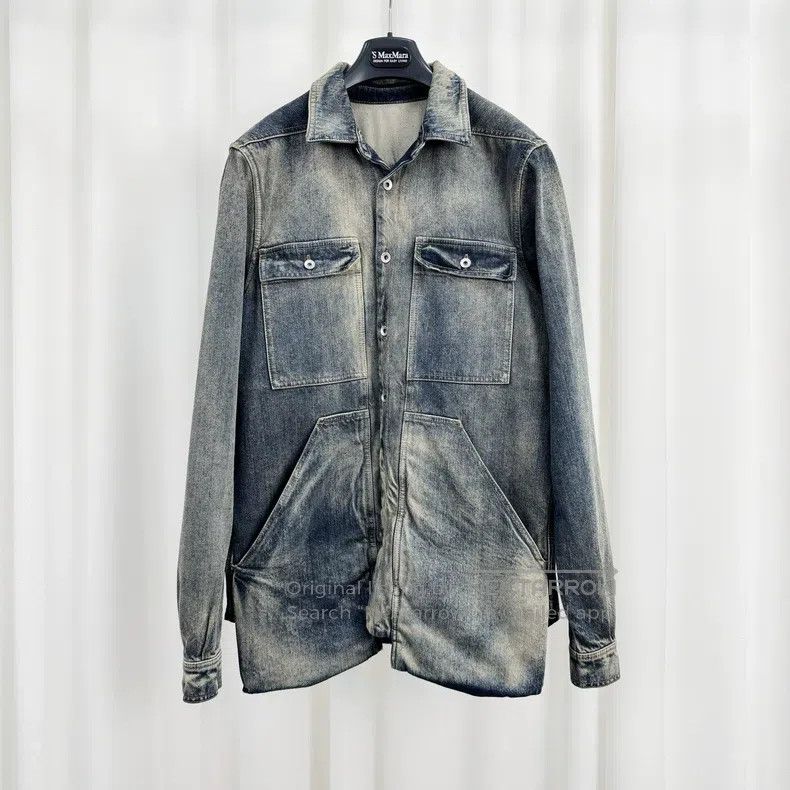 Rick Owens Rick Owens Drkshdw washed denim jacket Size US XS / EU 42 / 0 - 1 Thumbnail