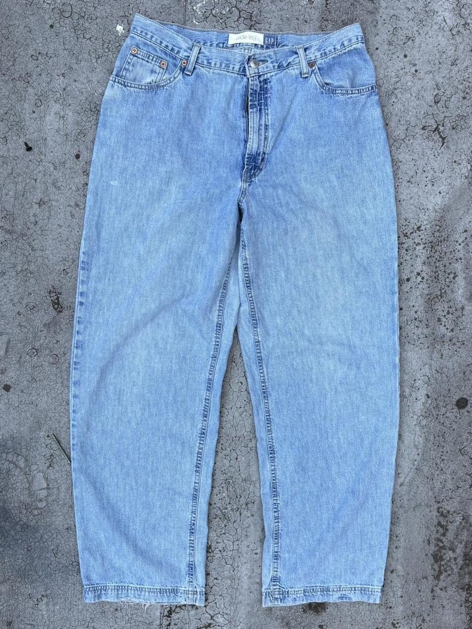 Gap Vintage 90s Gap Wide Leg Blue Jeans Size US 32 / EU 48 - 1 Thumbnail