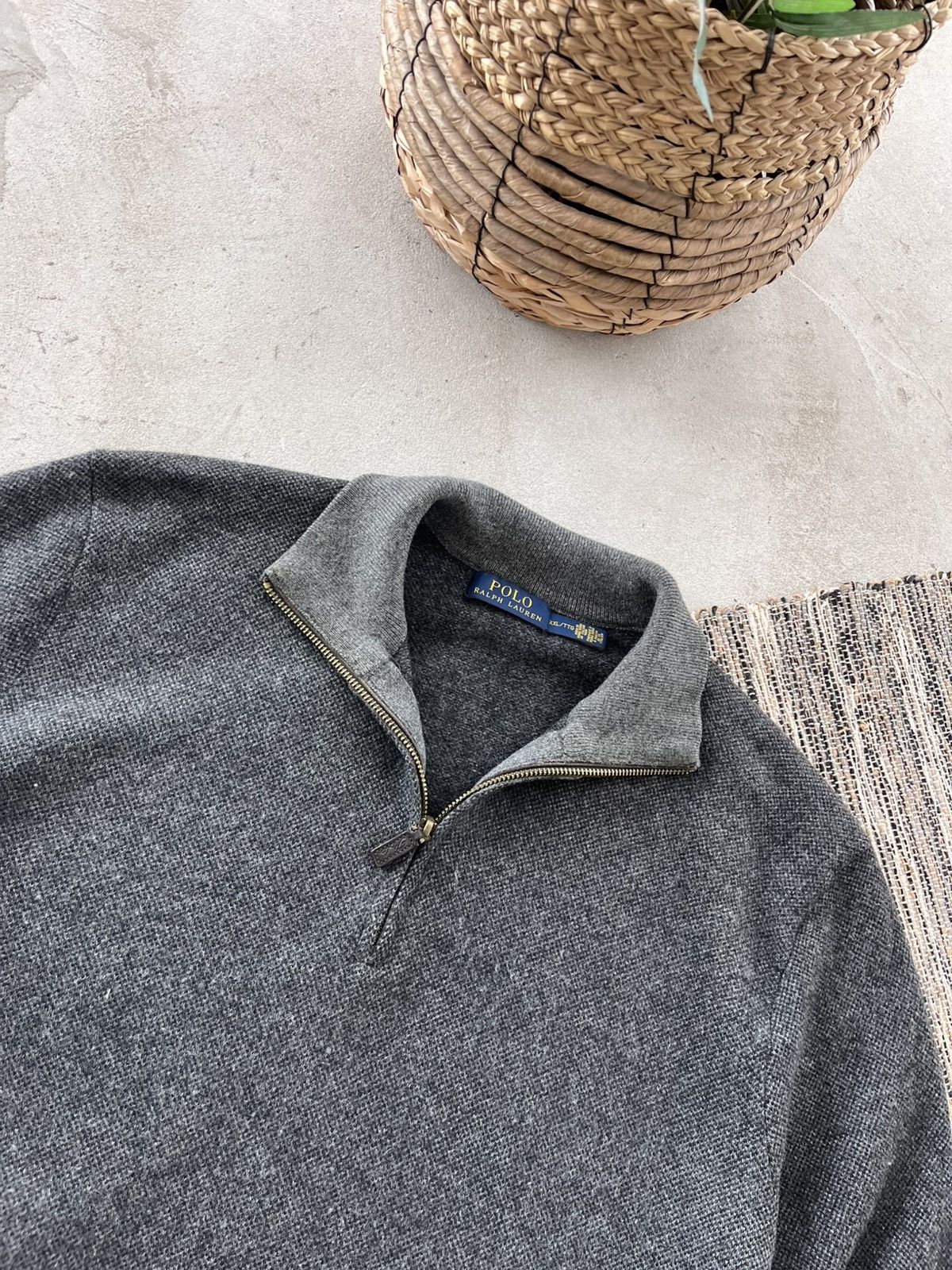 Polo Ralph Lauren Vintage Polo Ralph Lauren Grey Wool Zip Sweater Avantgarde Size US XXL / EU 58 / 5 - 9 Thumbnail