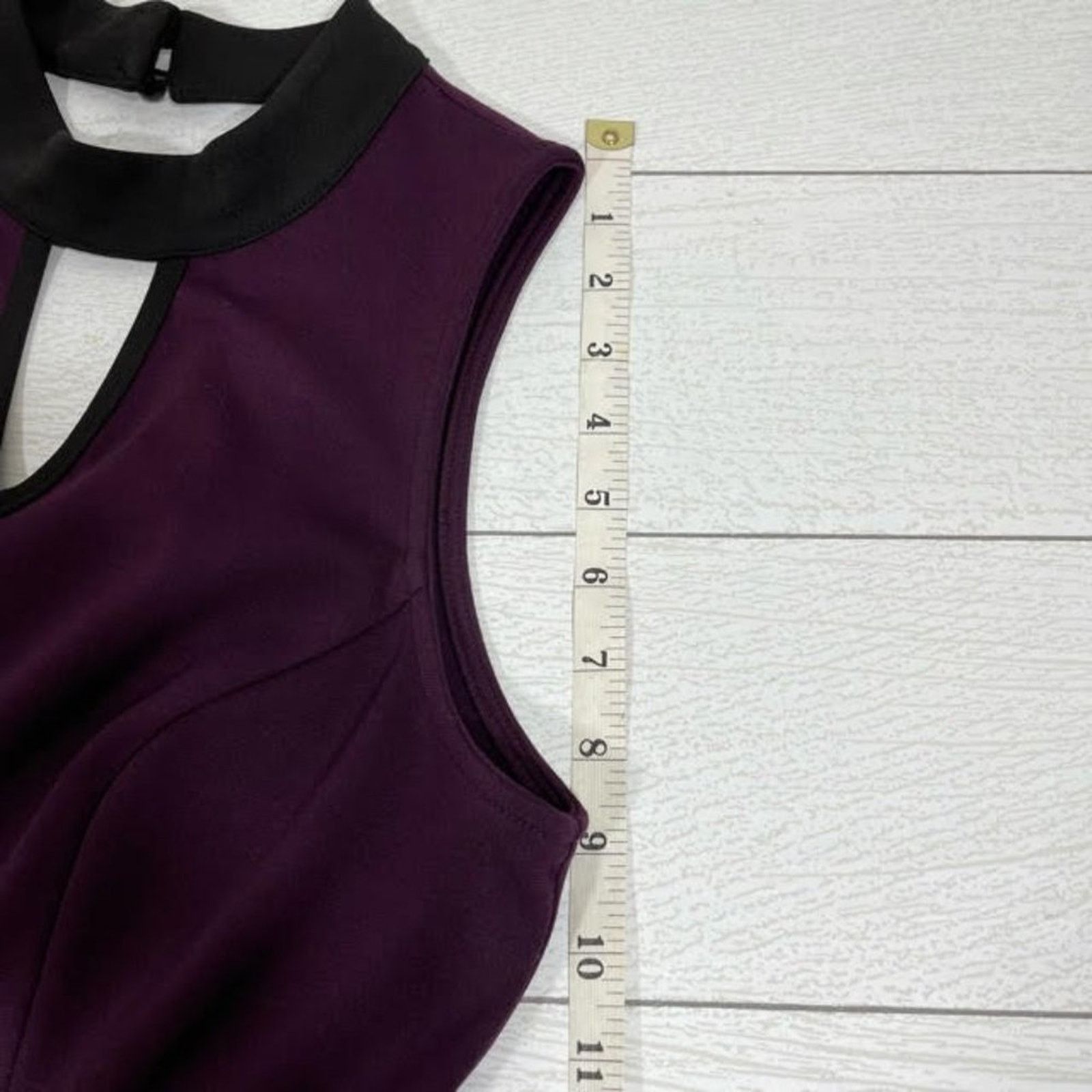 Other A. Byer Eggplant Purple Black A-Line Dress Gold Belt Size M Size M / US 6-8 / IT 42-44 - 8 Thumbnail