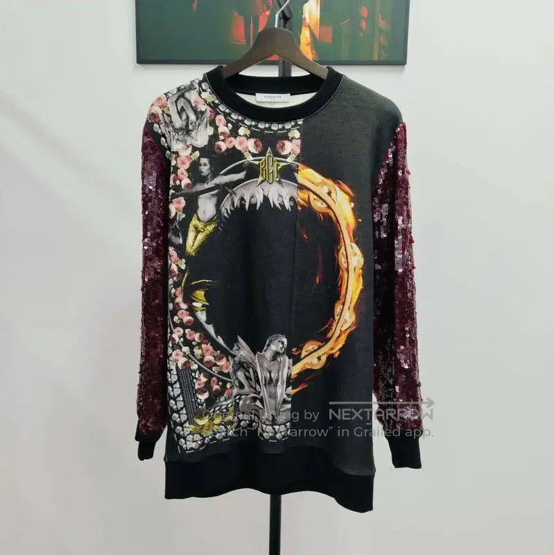 Givenchy Givenchy Gray Long Sleeve Sweatshirt for Women . Size S / US 4 / IT 40 - 1 Thumbnail