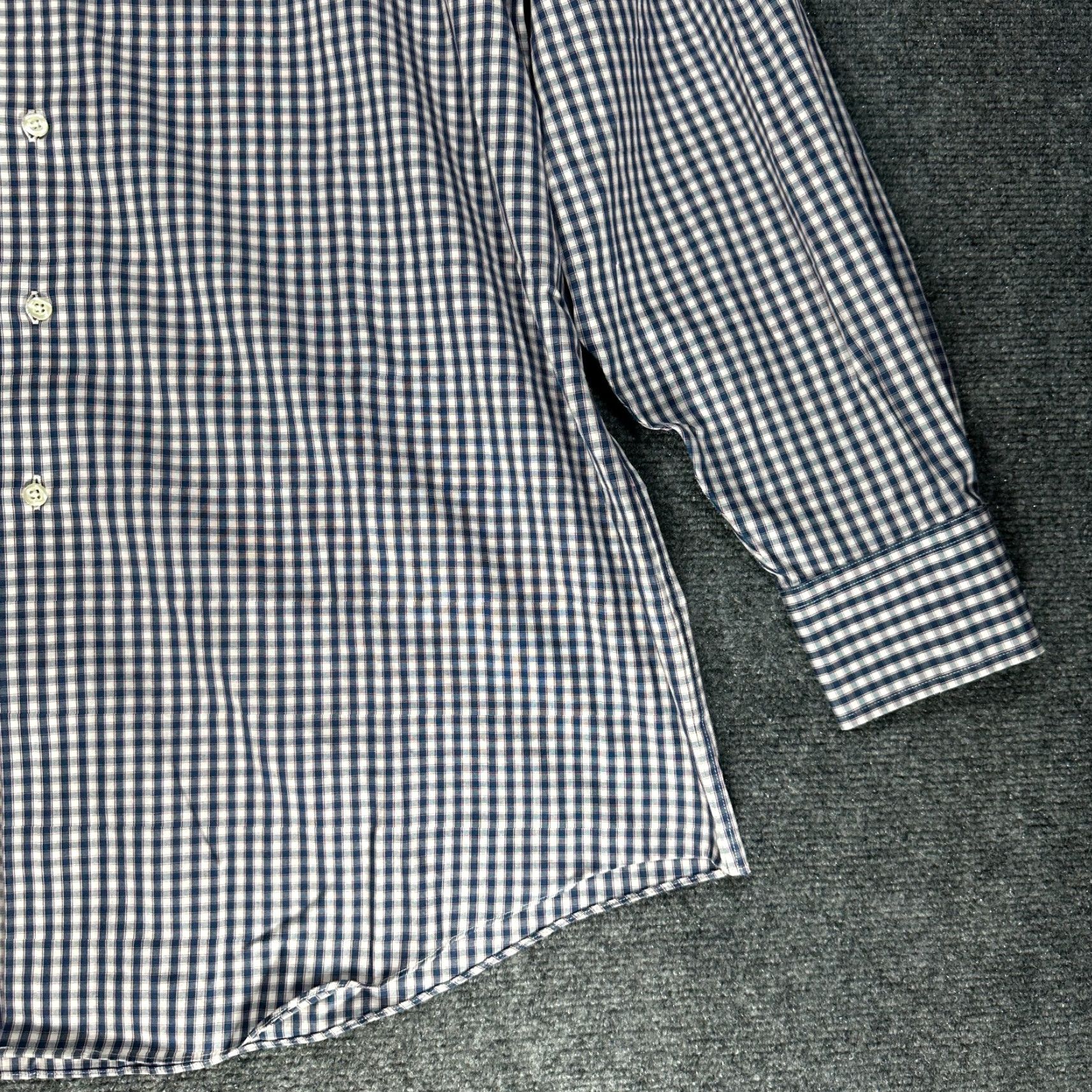 Brooks Brothers Brooks Brothers Shirt Mens 17 Madison Button Up Non Iron Blue Cotton Stretch Size US XL / EU 56 / 4 - 3 Thumbnail