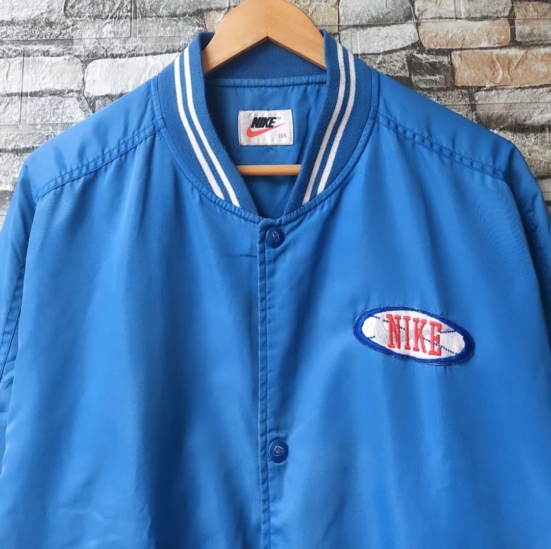 Nike 🔥RARE🔥Vintage 90s NIKE Varsity Jacket Size US L / EU 52-54 / 3 - 5 Thumbnail