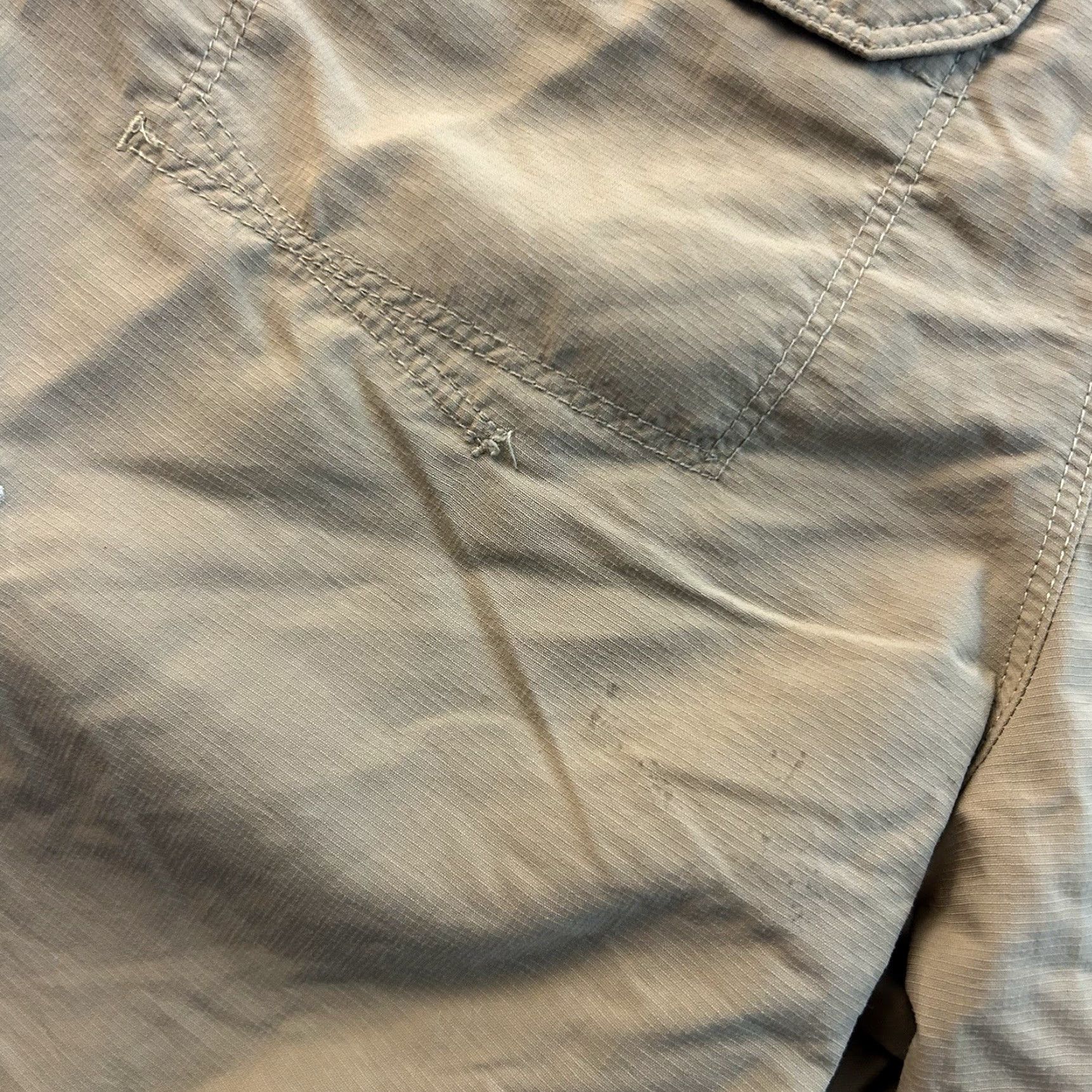 The North Face The North Face Nylon Hiking Outdoor Shorts Mens 6 Khaki Beige Tan Cargo Outdoors Hiking Nylon 6 Beige Mens Size 28" / US 6 / IT 42 - 7 Thumbnail