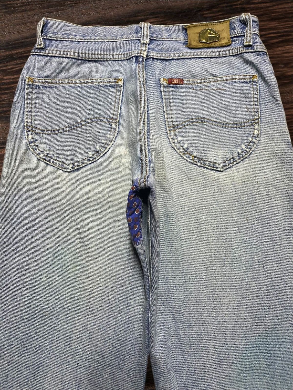 Lee Vintage Lee Rough Riders Horse Button Western Cowboy Jeans Size US 30 / EU 46 - 5 Thumbnail