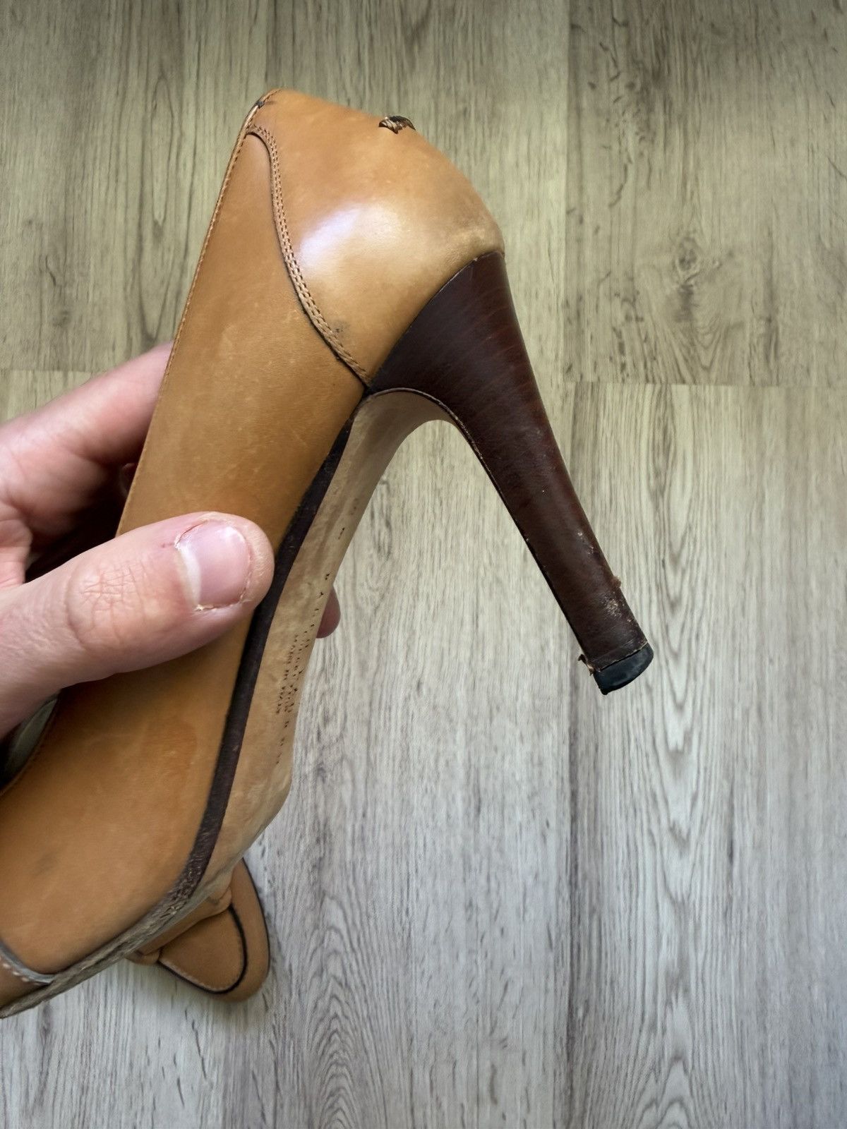 Ralph Lauren Purple Label Ralph Lauren Collection Italy Leather Loafer Pumps Tan High Size US 9.5 / IT 39.5 - 13 Thumbnail