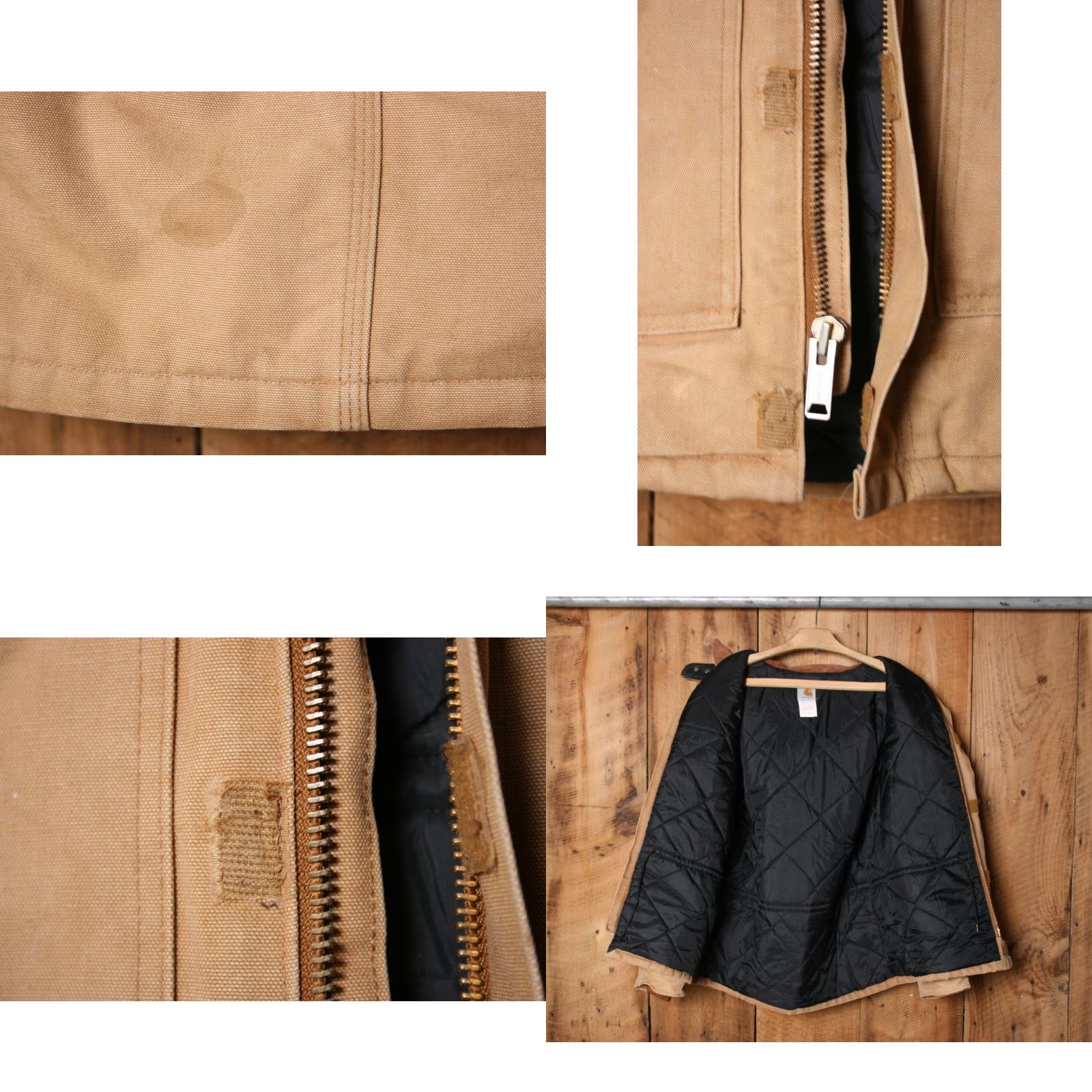 Carhartt VINTAGE Carhartt Jacket Duck Canvas Arctic Quilt Lined Hood Sz. 46R Brown C03BRN A02 46 Regular Mens Size US S / EU 44-46 / 1 - 9 Thumbnail