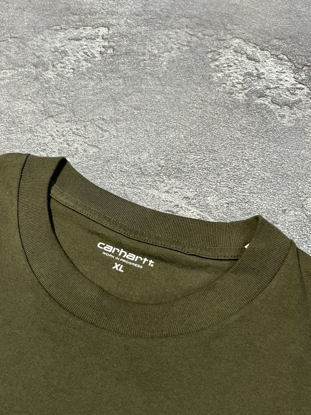 Carhartt Carhartt Khaki Big Checkered Logo T-Shirt Size US XL / EU 56 / 4 - 4 Thumbnail