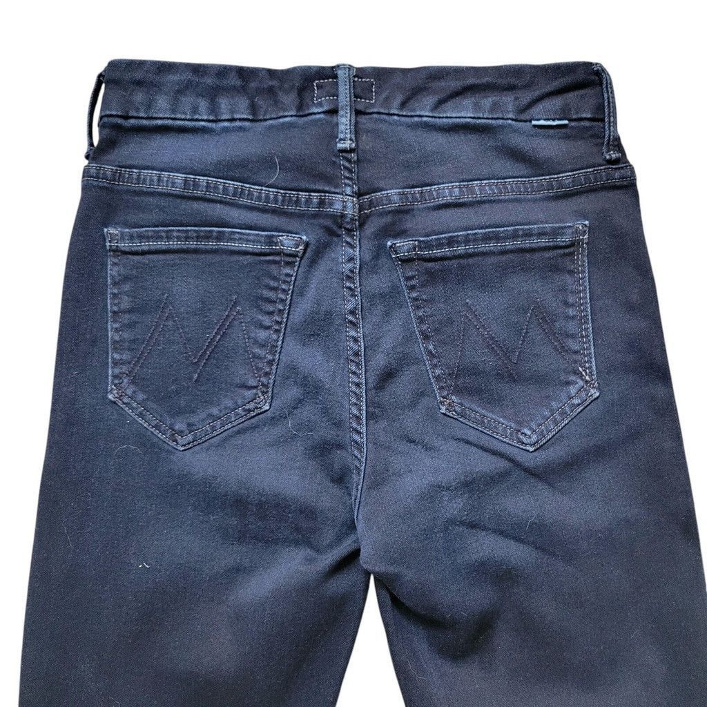MOTHER Mother High Waisted Looker Ankle Fray Jeans. Dark Size 25. Size 25" / US 0 / IT 36 - 7 Thumbnail