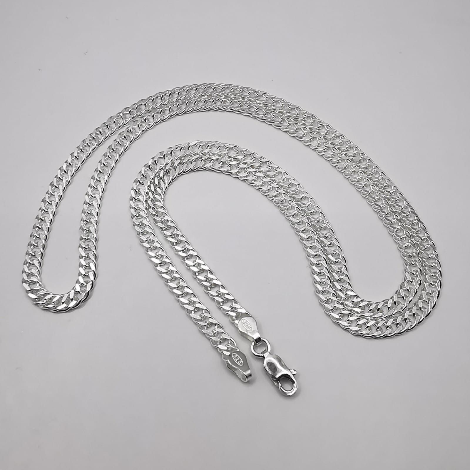 Sterling Silver Vintage Jewelry Chain, 925 Sterling Silver, Signed 13,46g Size ONE SIZE - 1 Thumbnail