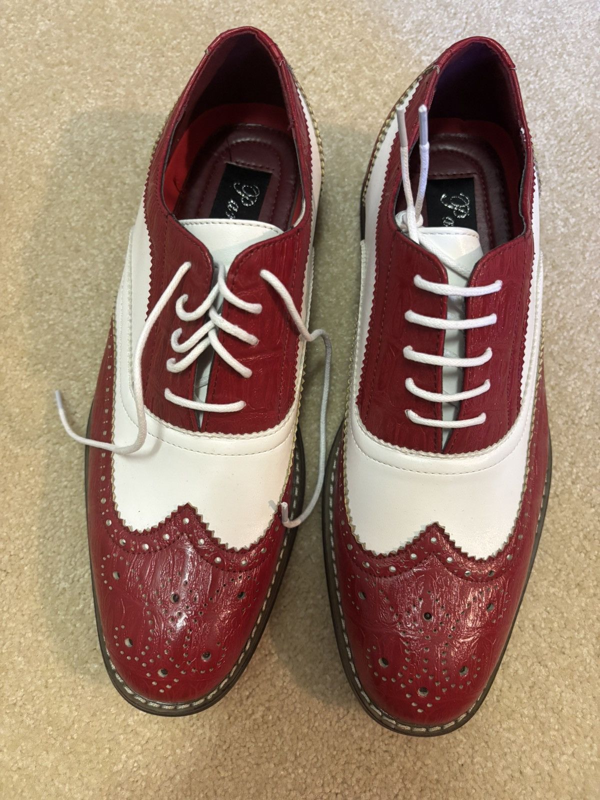 Other Men's Parrazo Italian Conrad Wing Tip shoes (9.5) Size US 9.5 / EU 42-43 - 3 Thumbnail