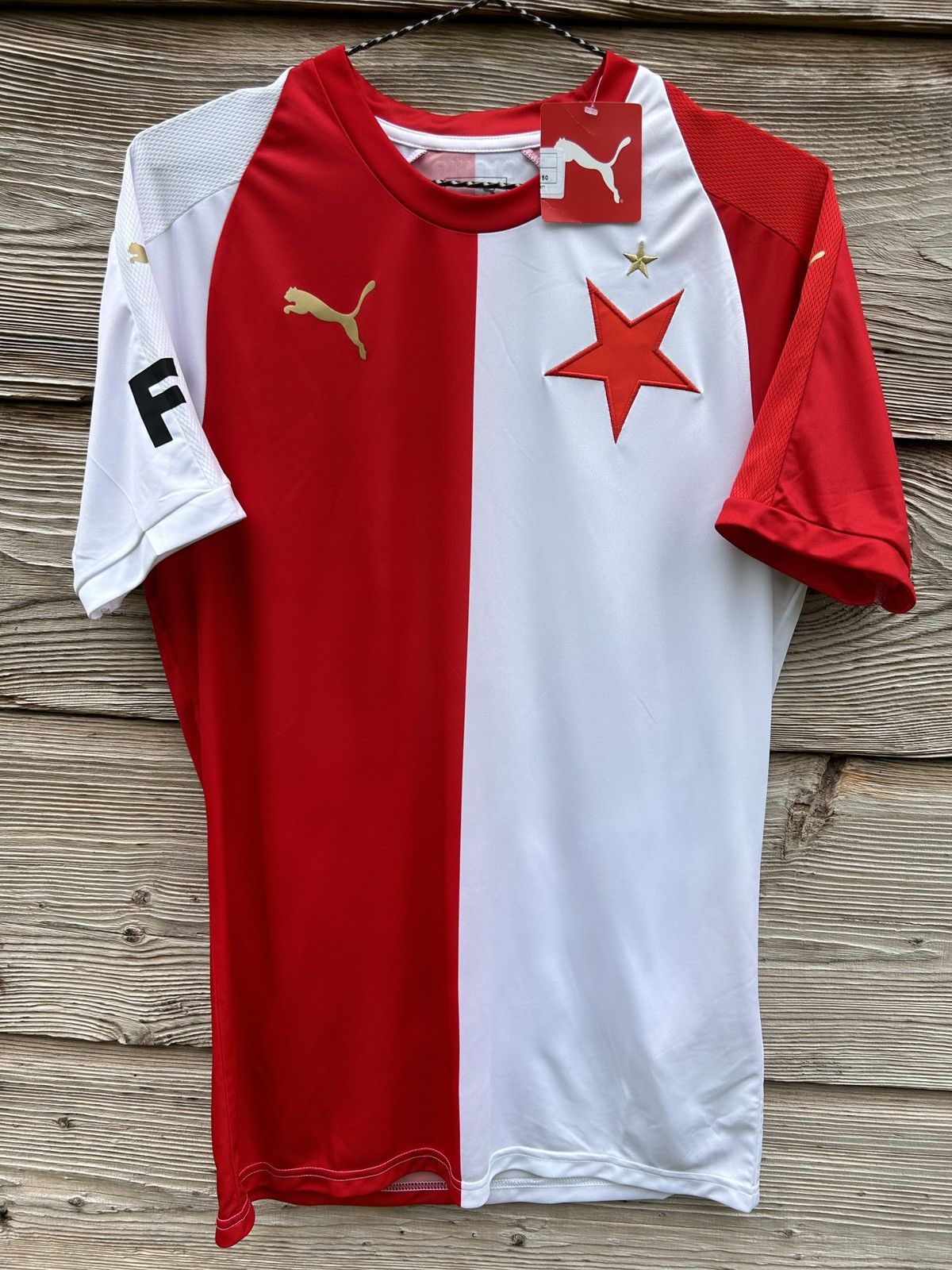 Puma BNWT Slavia Praha Prague 2019/20 Home Kit Puma Soccer Jersey Size US M / EU 48-50 / 2 - 1 Thumbnail