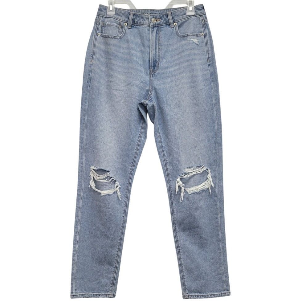 New American Eagle Size 00 Regular Mom Jean Denim Blue Jeans