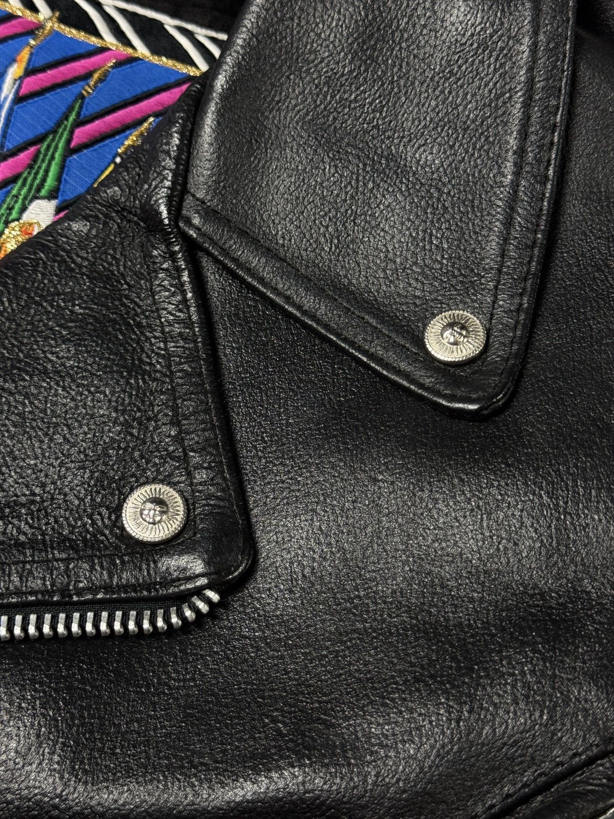 Versace Vintage Versace Jeans Couture Biker Leather Crop Jacket Size US M / EU 48-50 / 2 - 20 Thumbnail