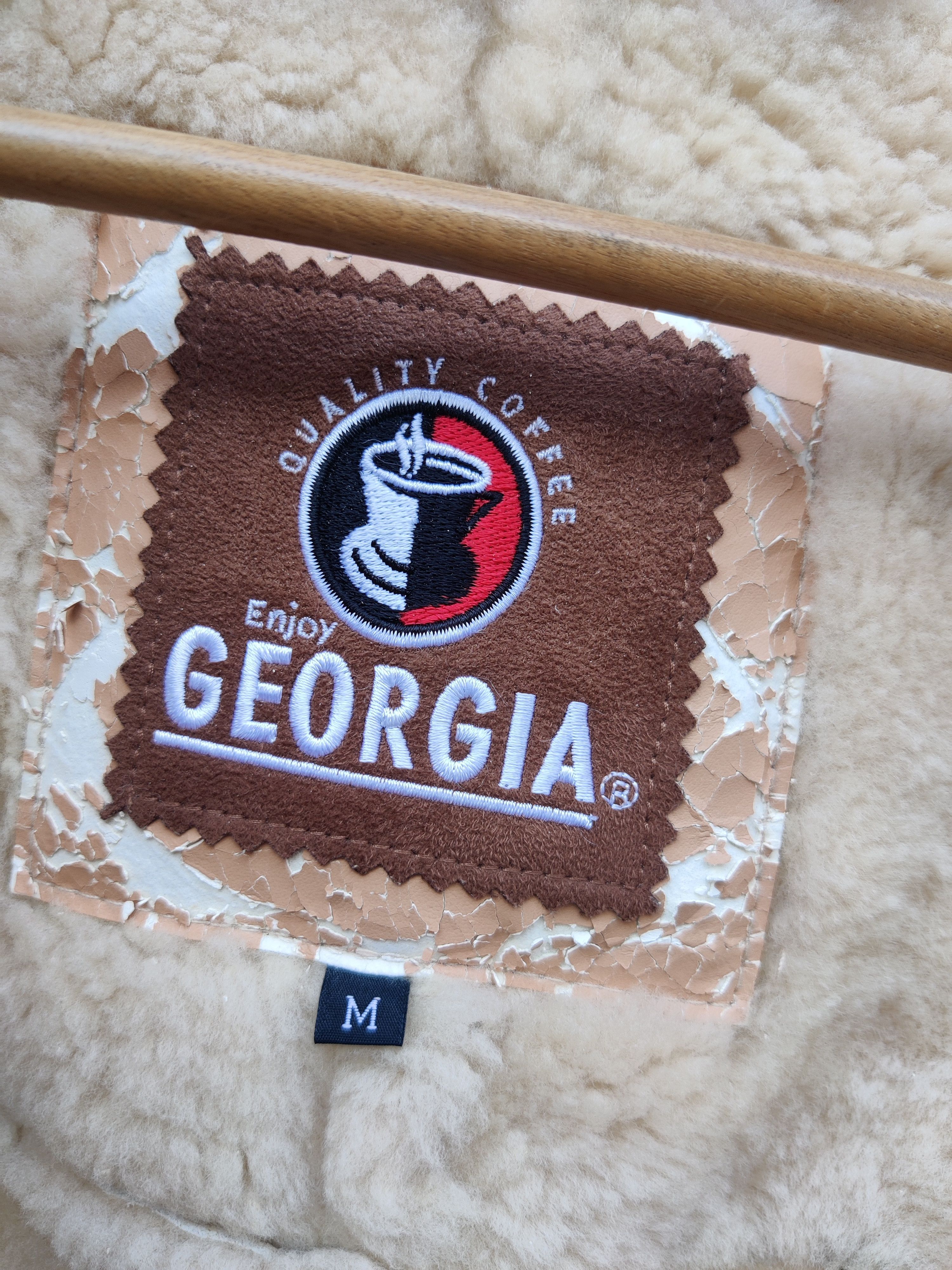 Other Vintage Georgia Shearling Sherpa Faux Fur Leather Jacket Size US M / EU 48-50 / 2 - 9 Thumbnail
