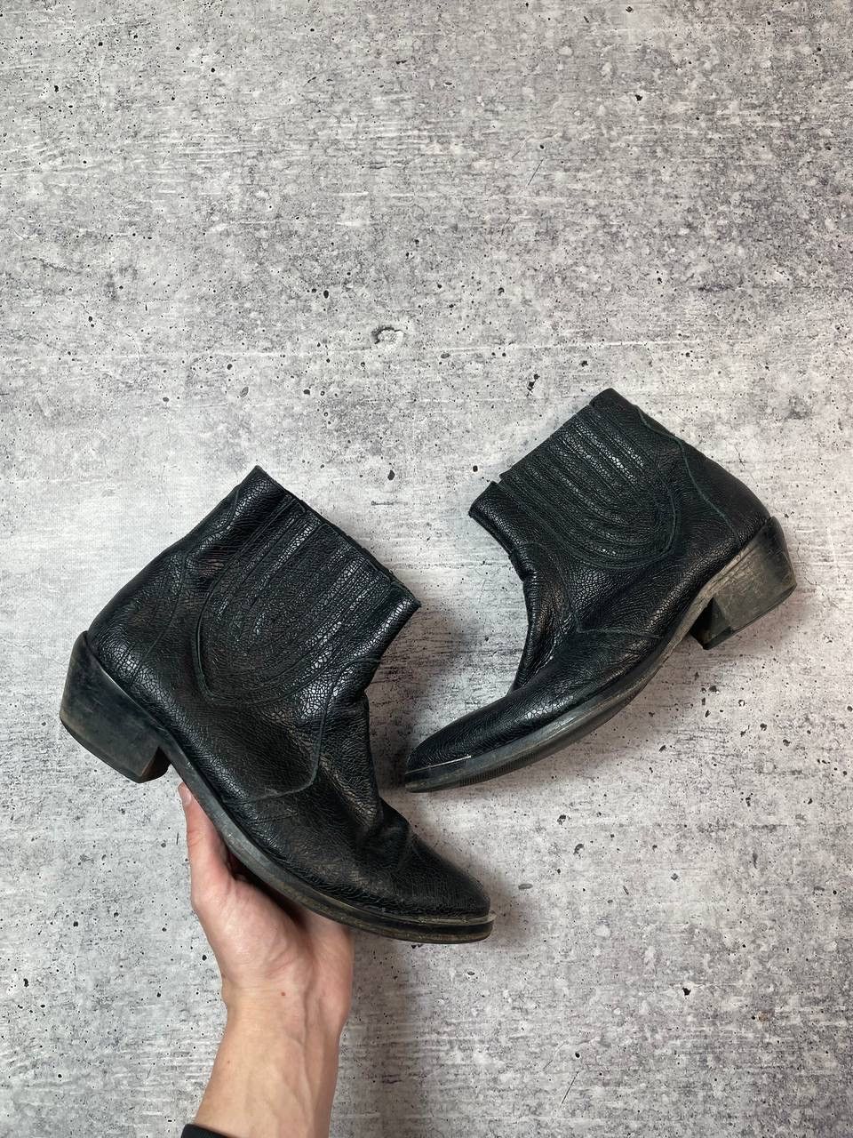 Vintage Vintage Cowboy Western Metal Cap Boots Avant Garde Y2K Size US 7 / EU 40 - 1 Thumbnail