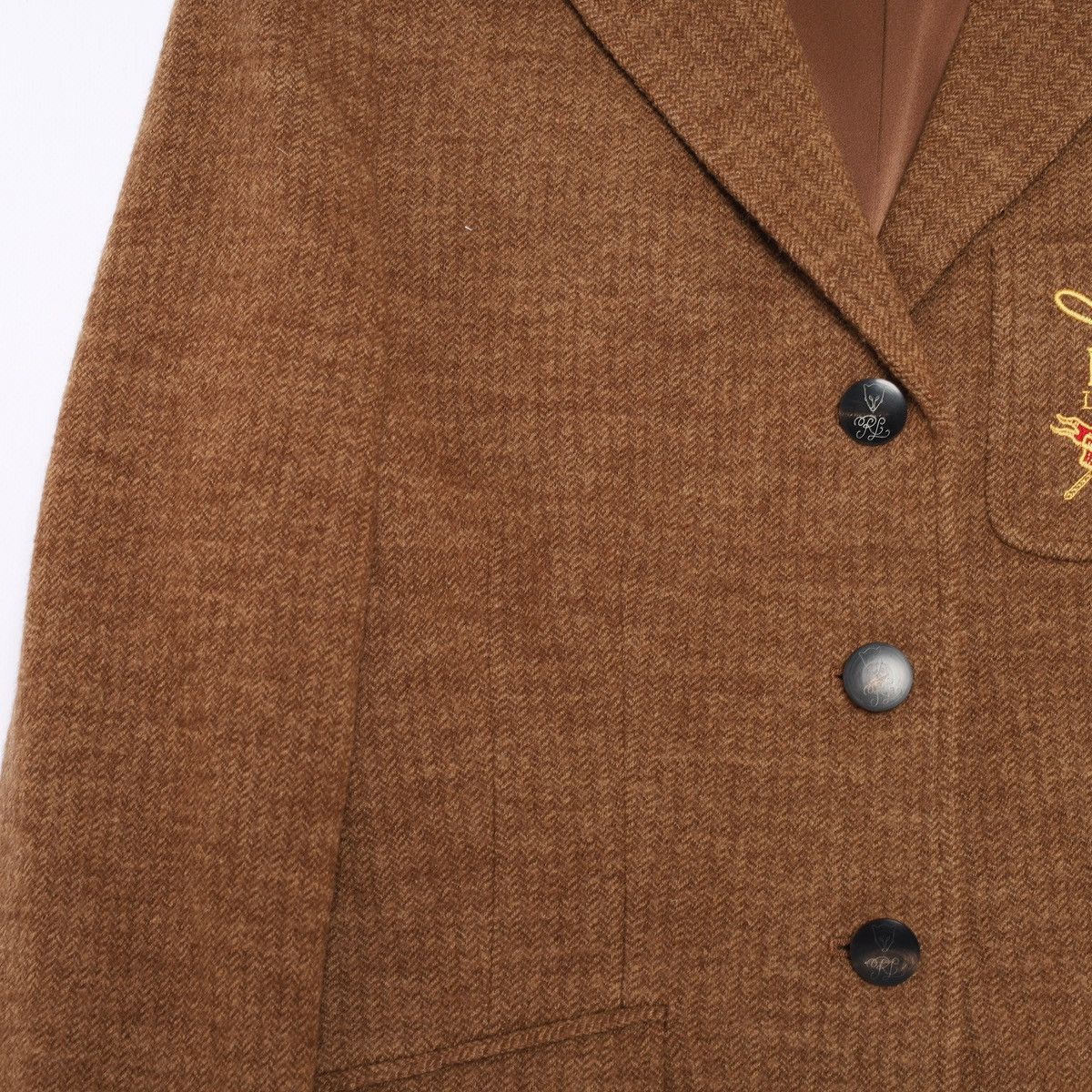 Ralph Lauren Sport Polo Ralph Lauren Sport Tweed Wool Blazer Jacket Brown Size M / US 6-8 / IT 42-44 - 6 Thumbnail