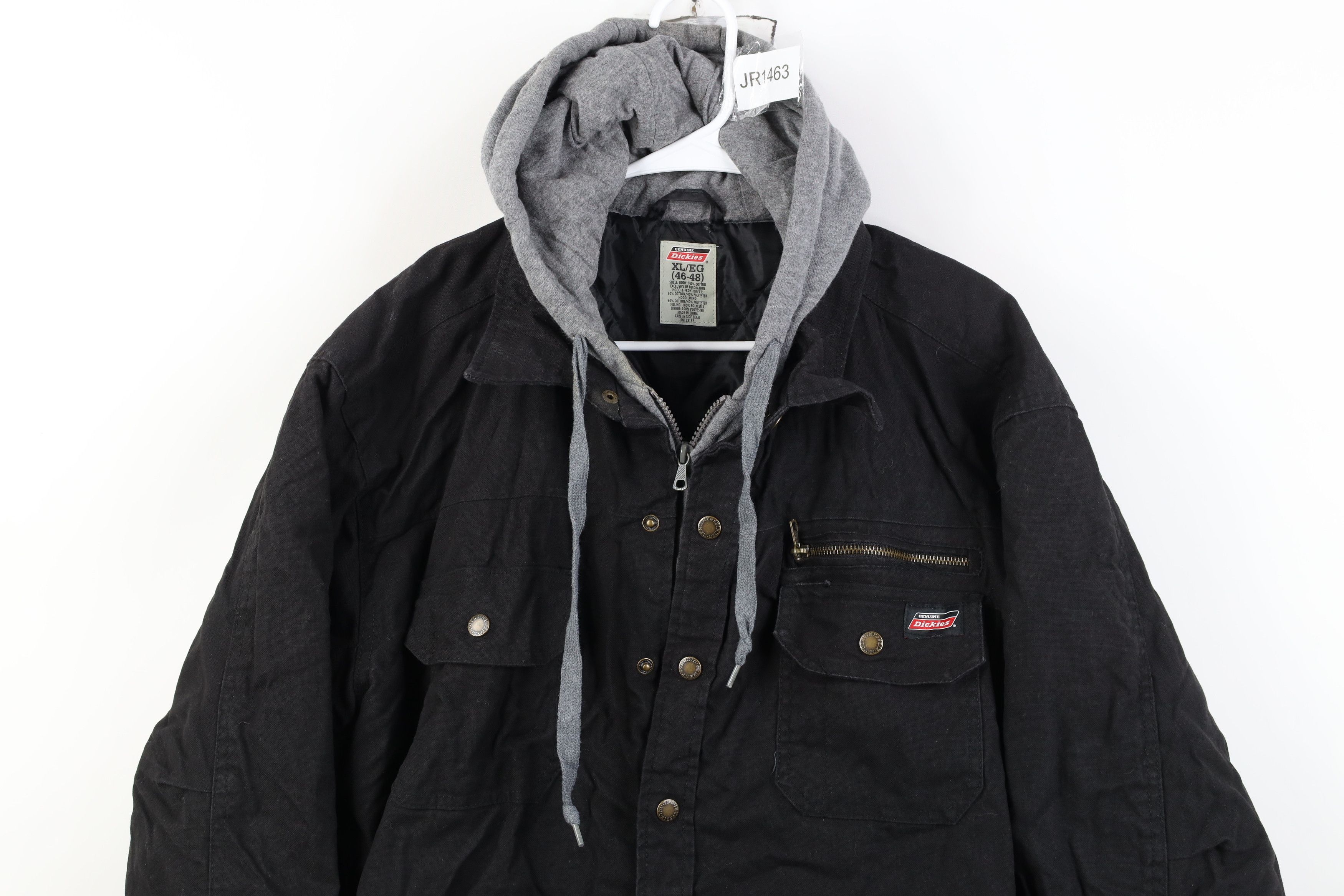 Dickies Vintage Dickies Hooded Canvas Button Shirt Jacket Jac Shirt Size US XL / EU 56 / 4 - 2 Thumbnail