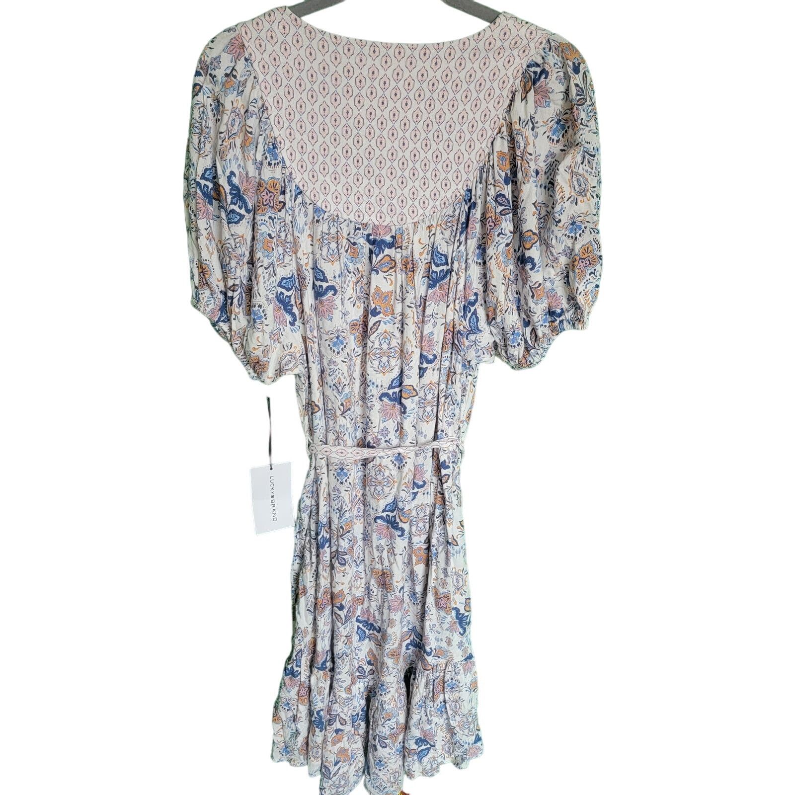 Lucky Brand Lucky Brand Peasant Boho Midi Dress Size Medium Size M / US 6-8 / IT 42-44 - 13 Thumbnail